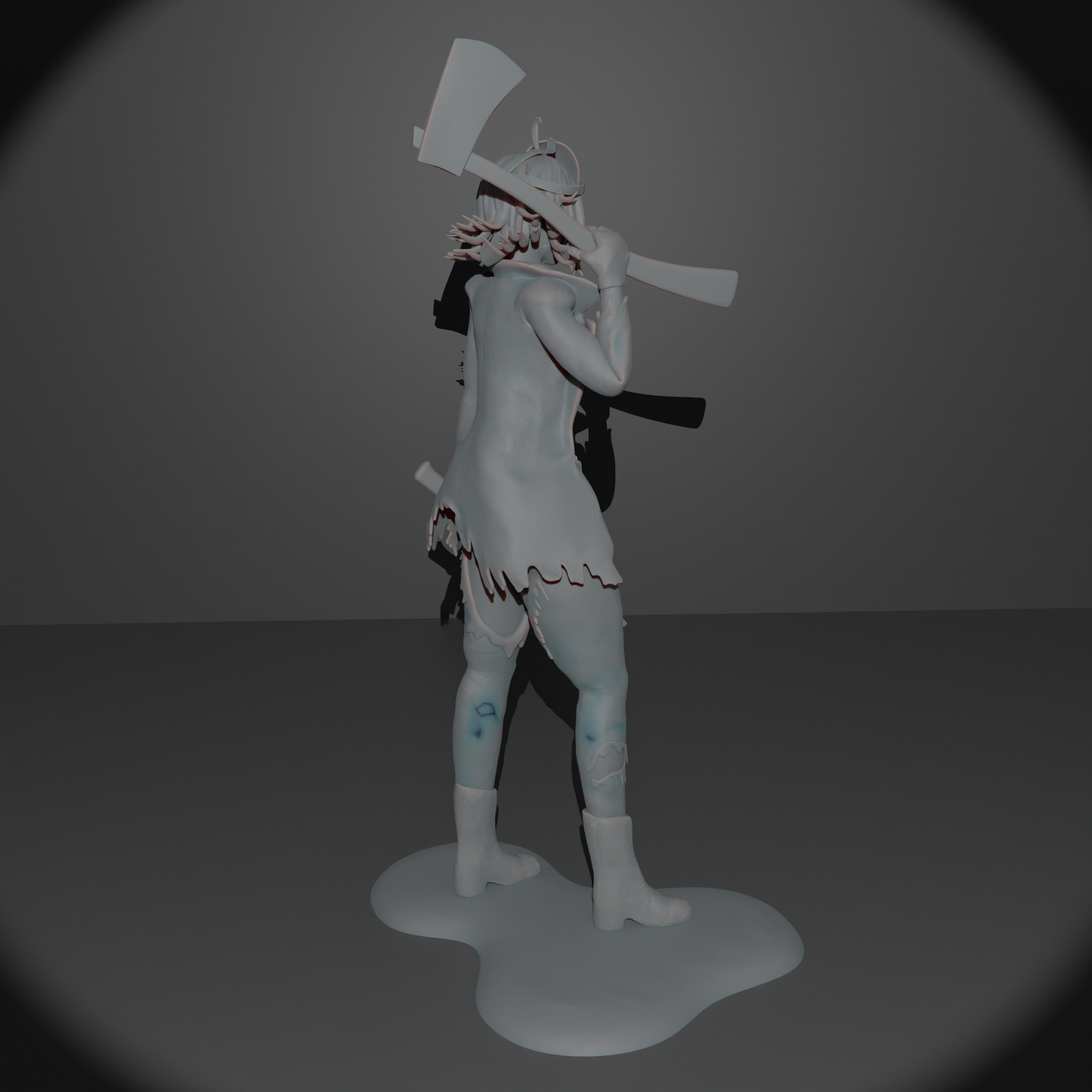 Female Jason Voorhees 3D print model_9