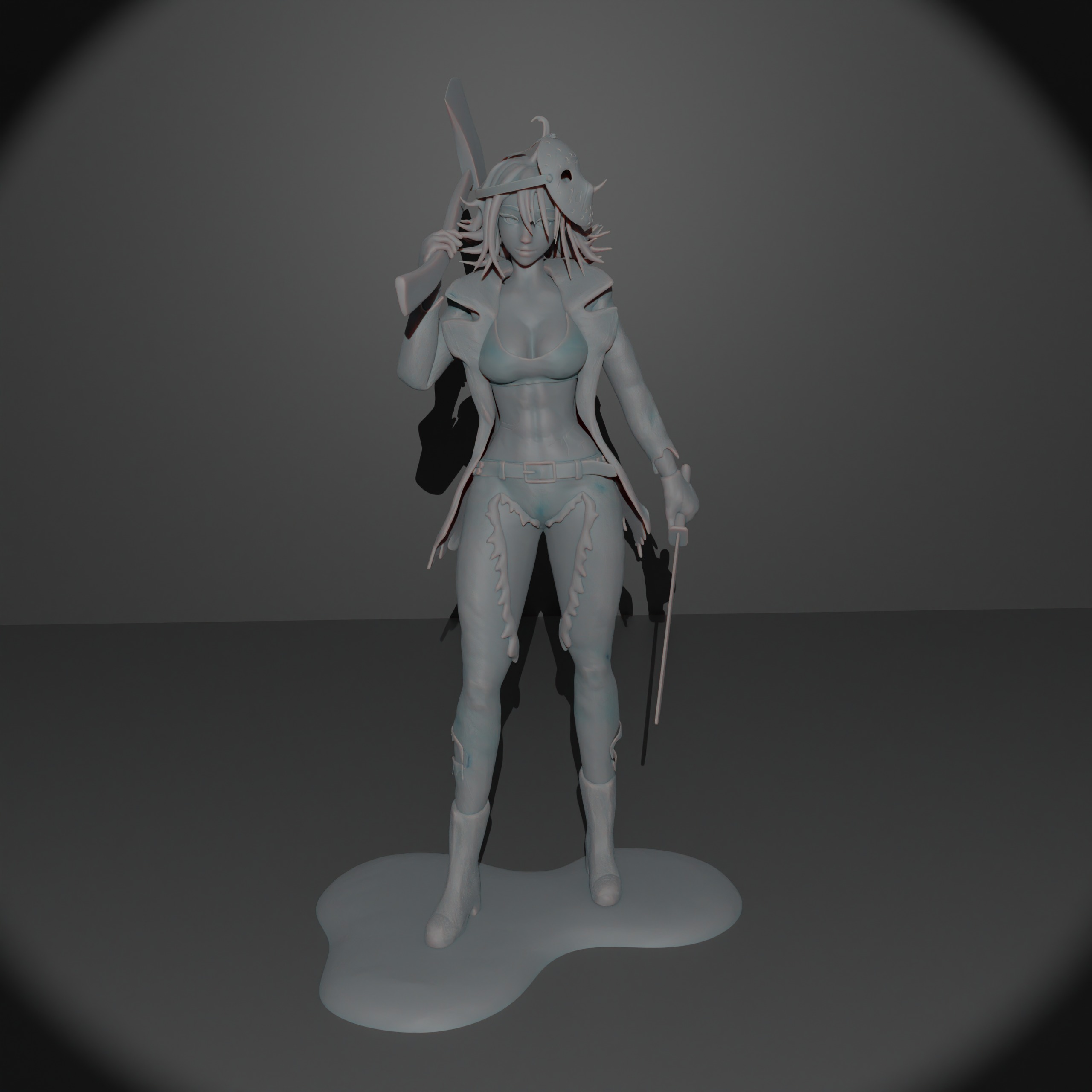 Female Jason Voorhees 3D print model_1