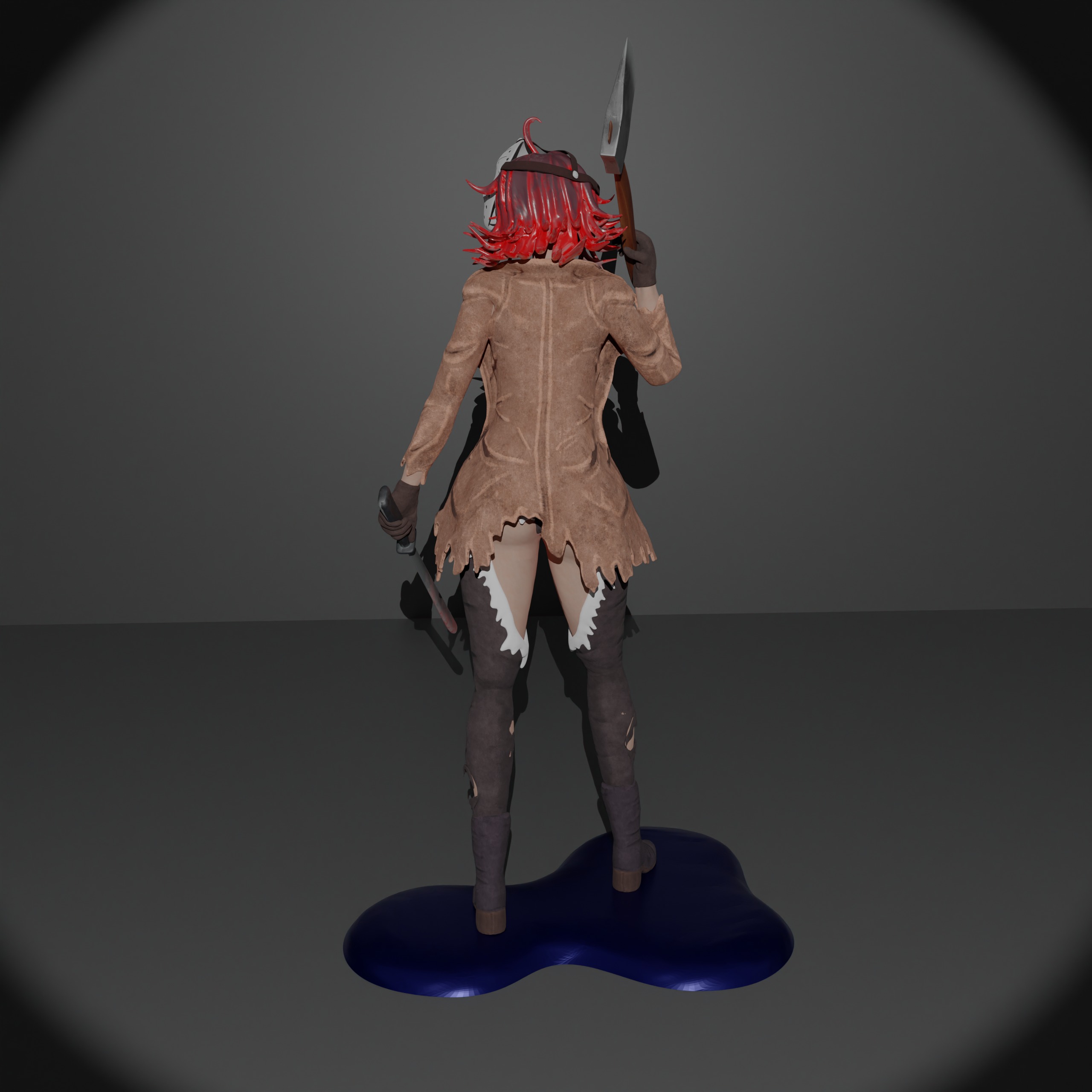 Female Jason Voorhees 3D print model_6