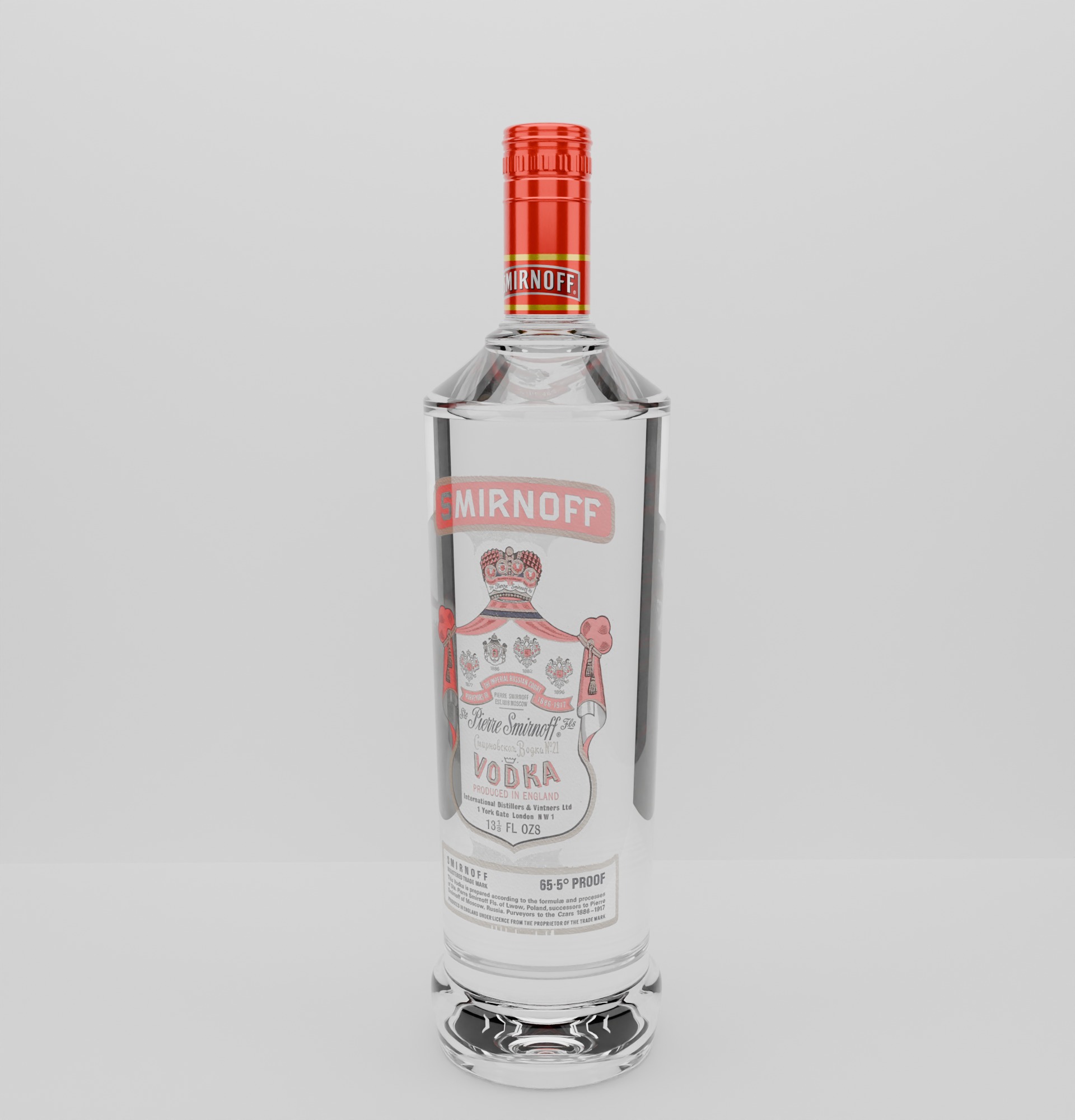 Smirnoff Low-poly 3D model_1