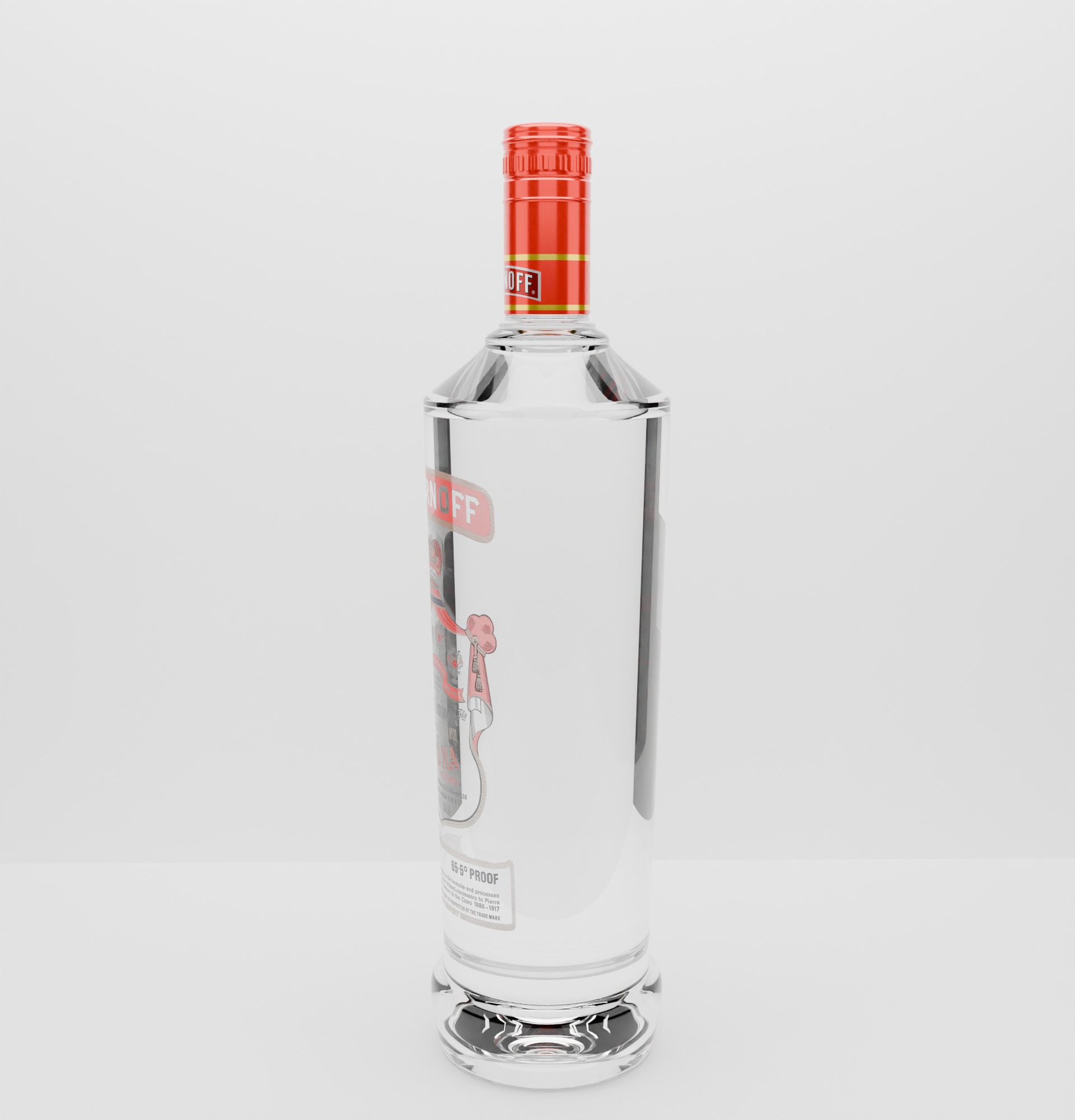 Smirnoff Low-poly 3D model_2