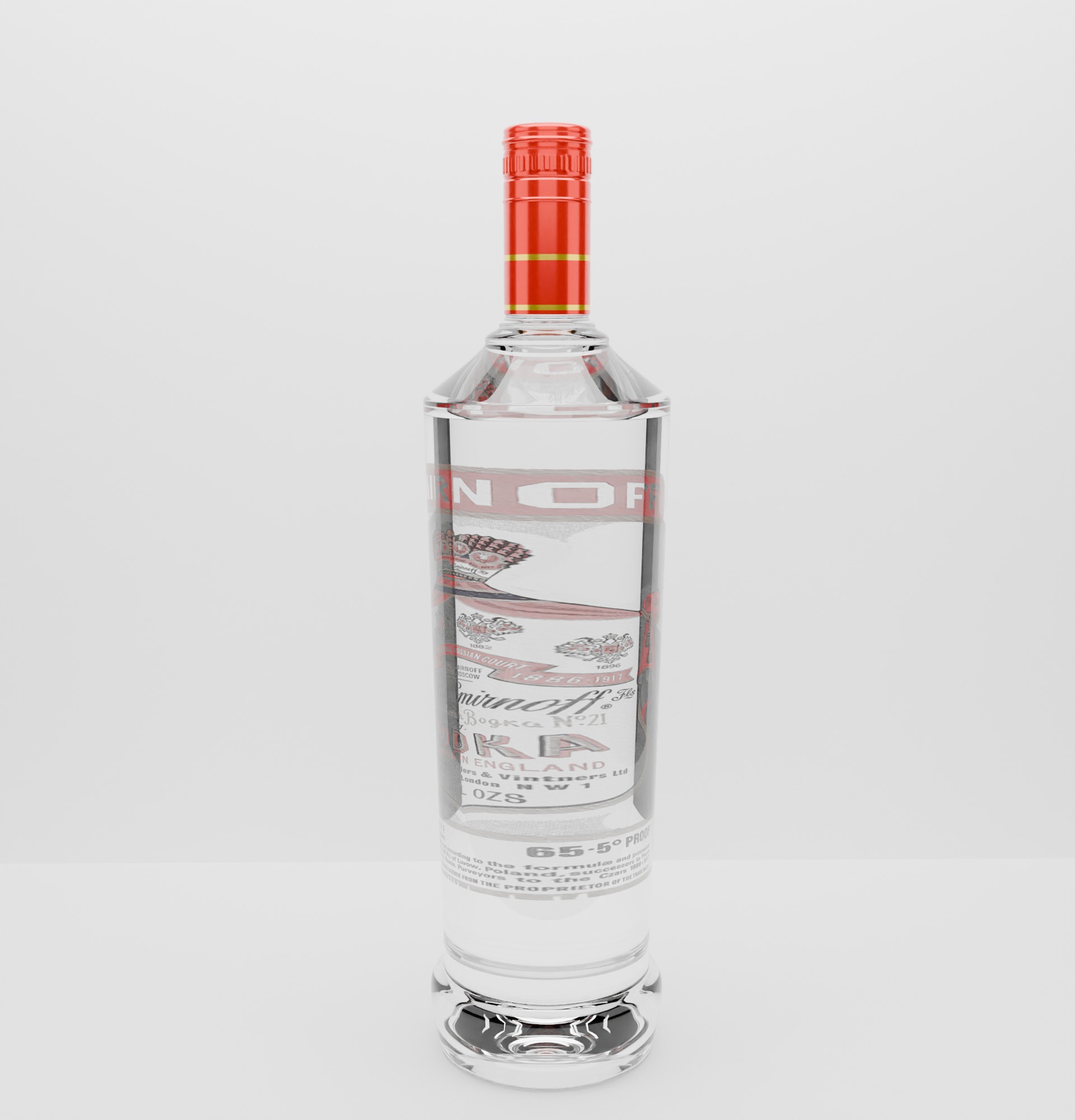 Smirnoff Low-poly 3D model_5