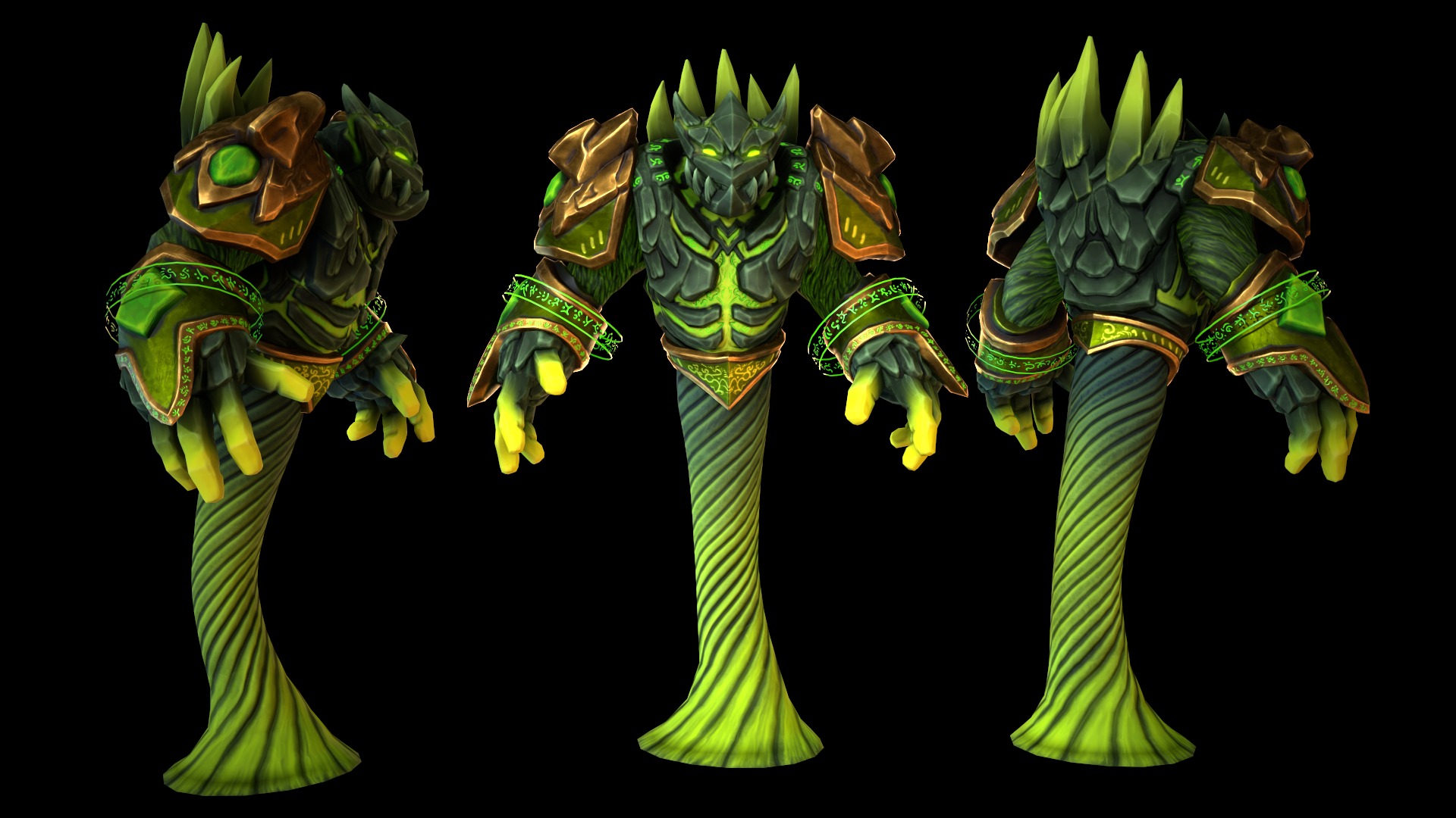 Storm golem Low-poly 3D model_5