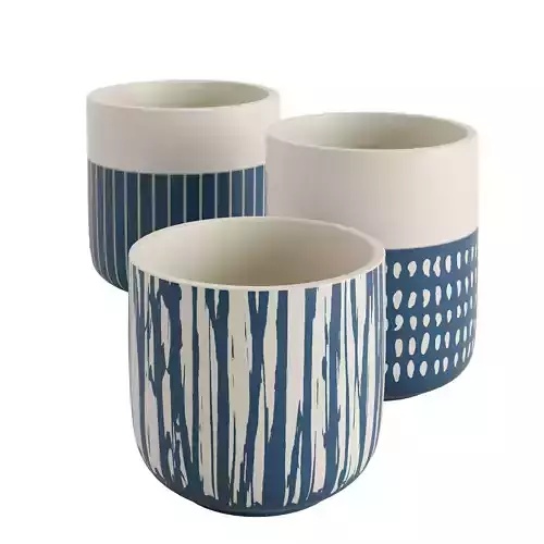 Nautical Blue Design vase