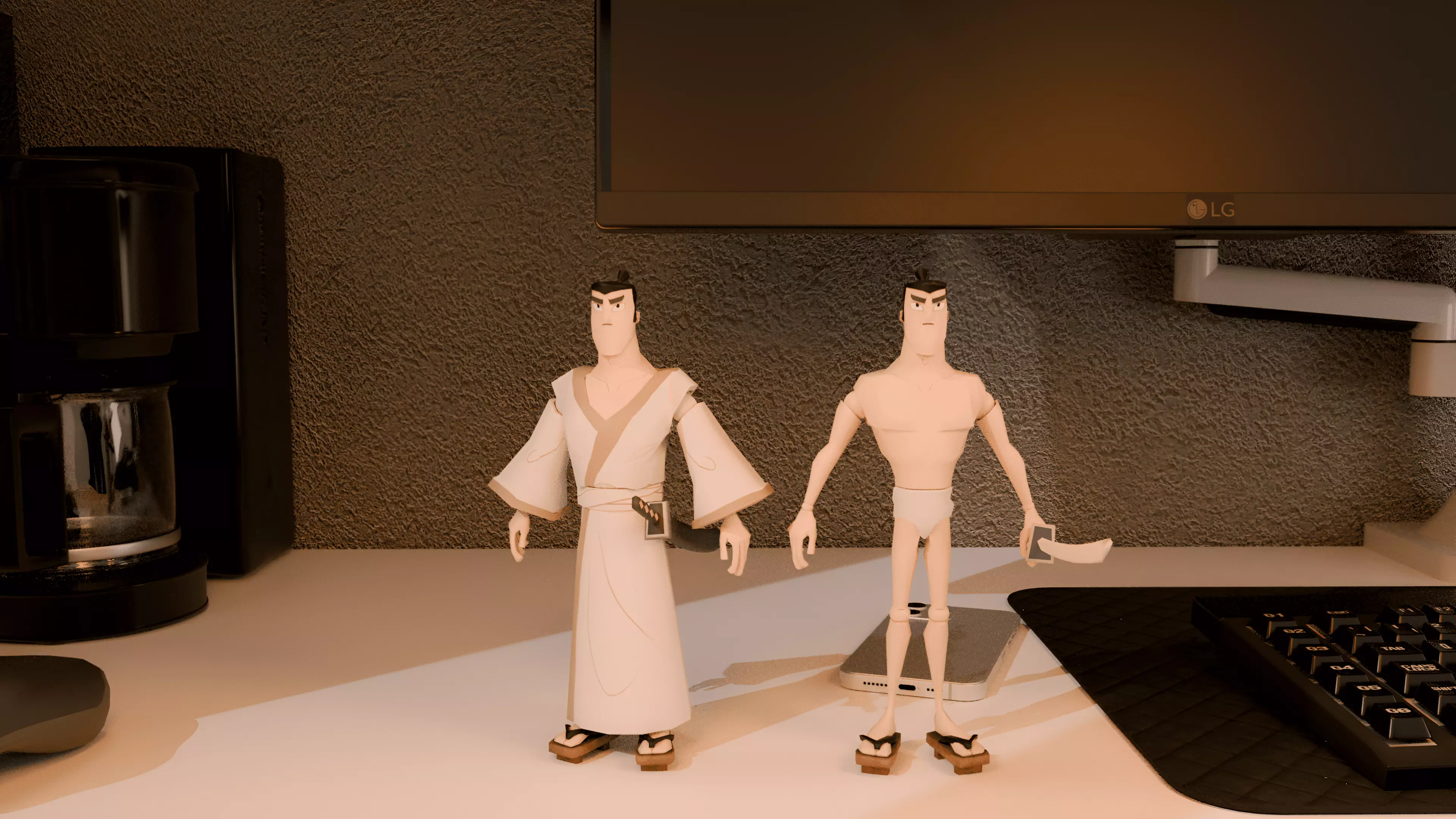 Samurai Jack - Cartoon Network articulated figure 3D print model