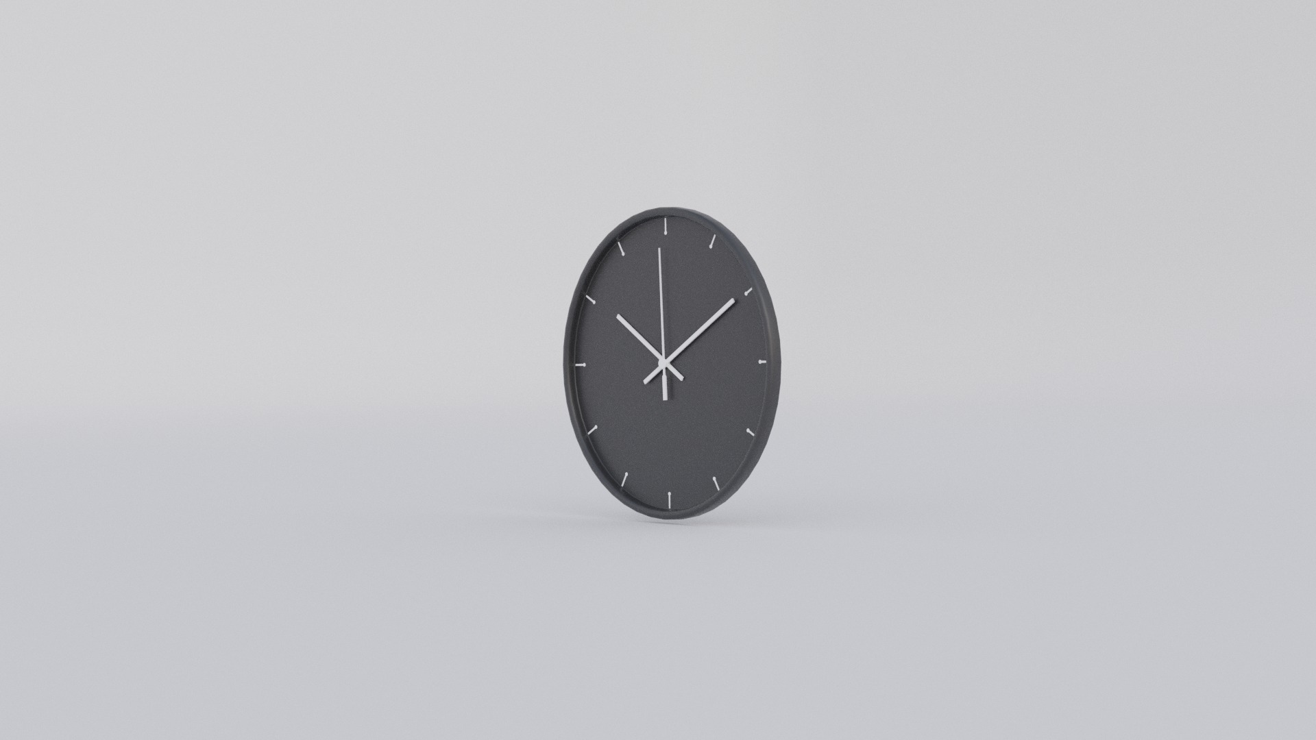 Wall Clock Low-poly 3D model_5