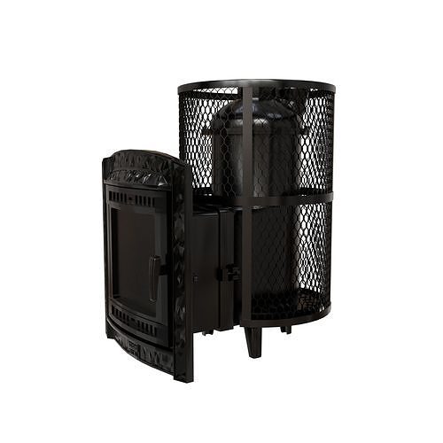 Sauna Stove Atmosphere L grid Free 3D model