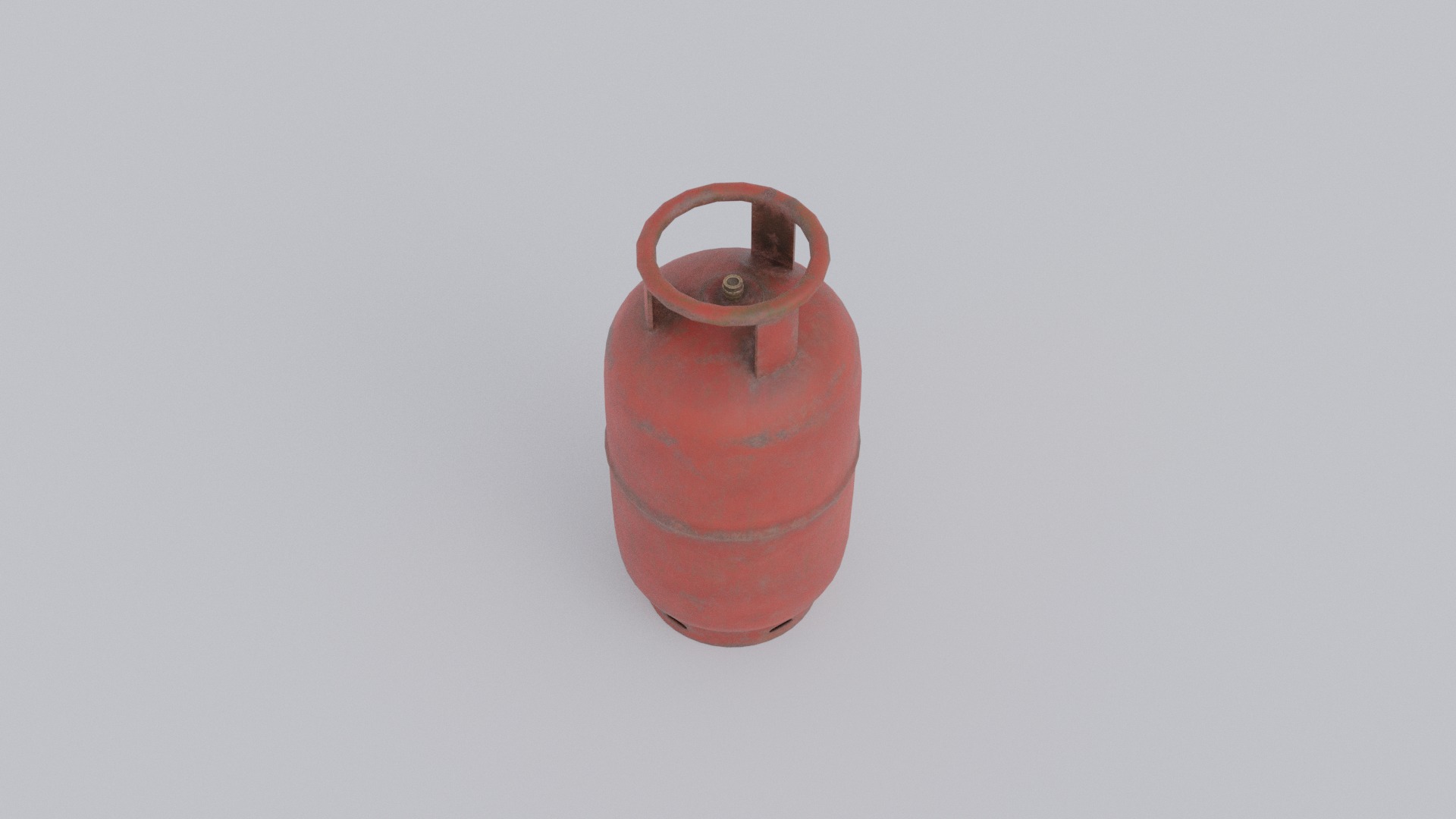 Gas Cylinder Low-poly 3D model_4