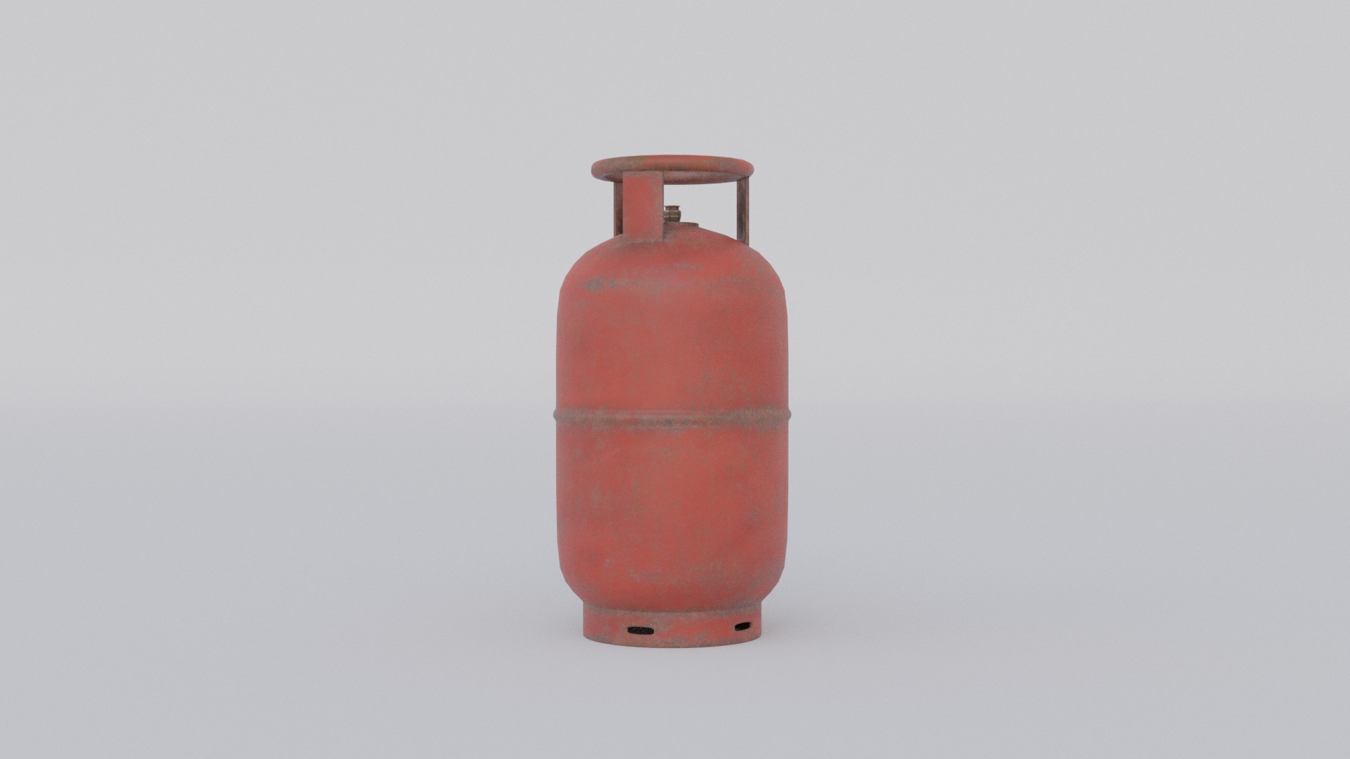 Gas Cylinder Low-poly 3D model_3