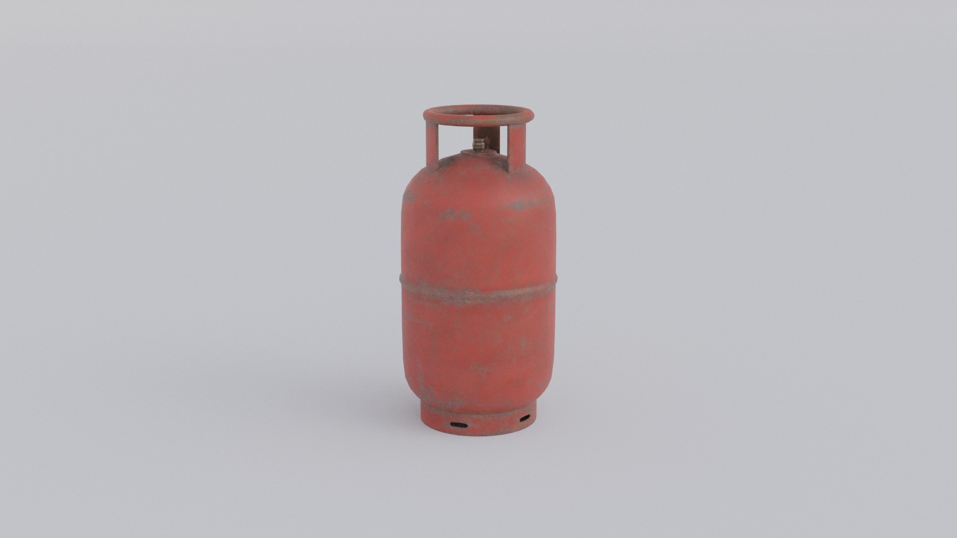 Gas Cylinder Low-poly 3D model_2