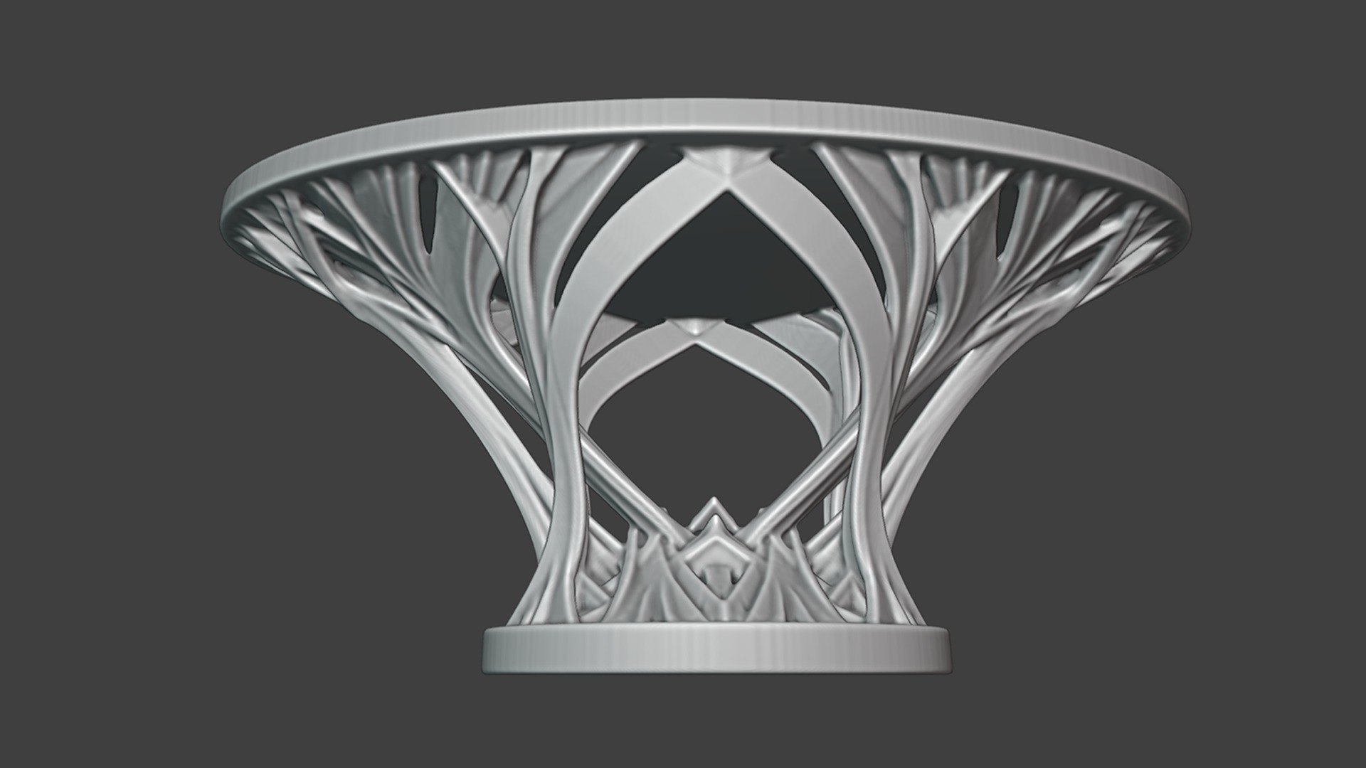Rings of Power Table - Organic Design  3D print model_2