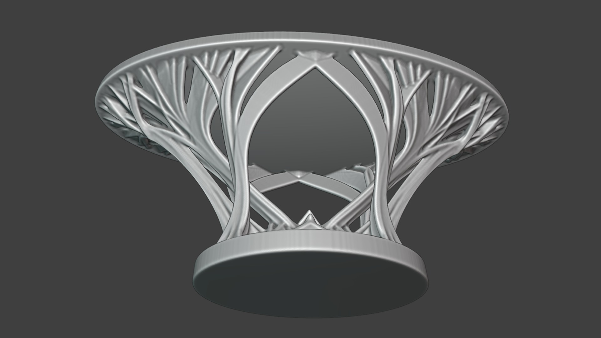 Rings of Power Table - Organic Design  3D print model_4