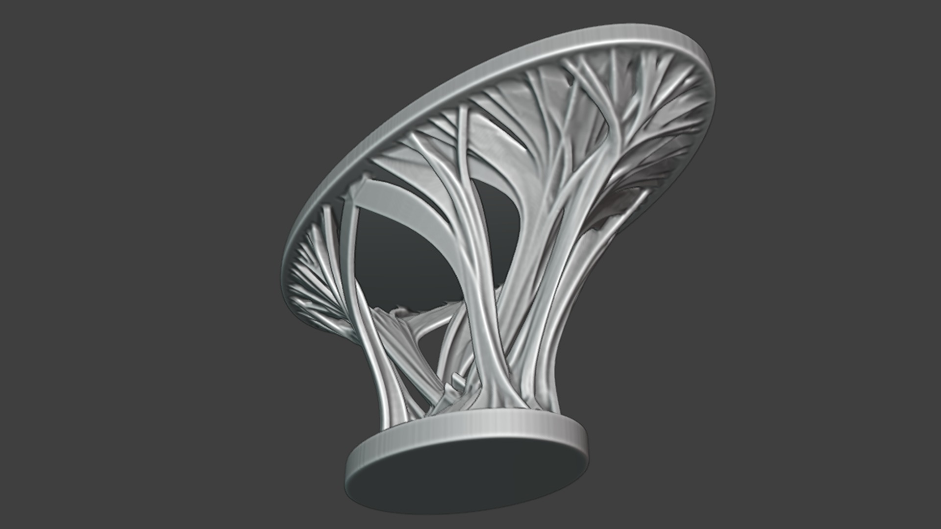 Rings of Power Table - Organic Design  3D print model_3