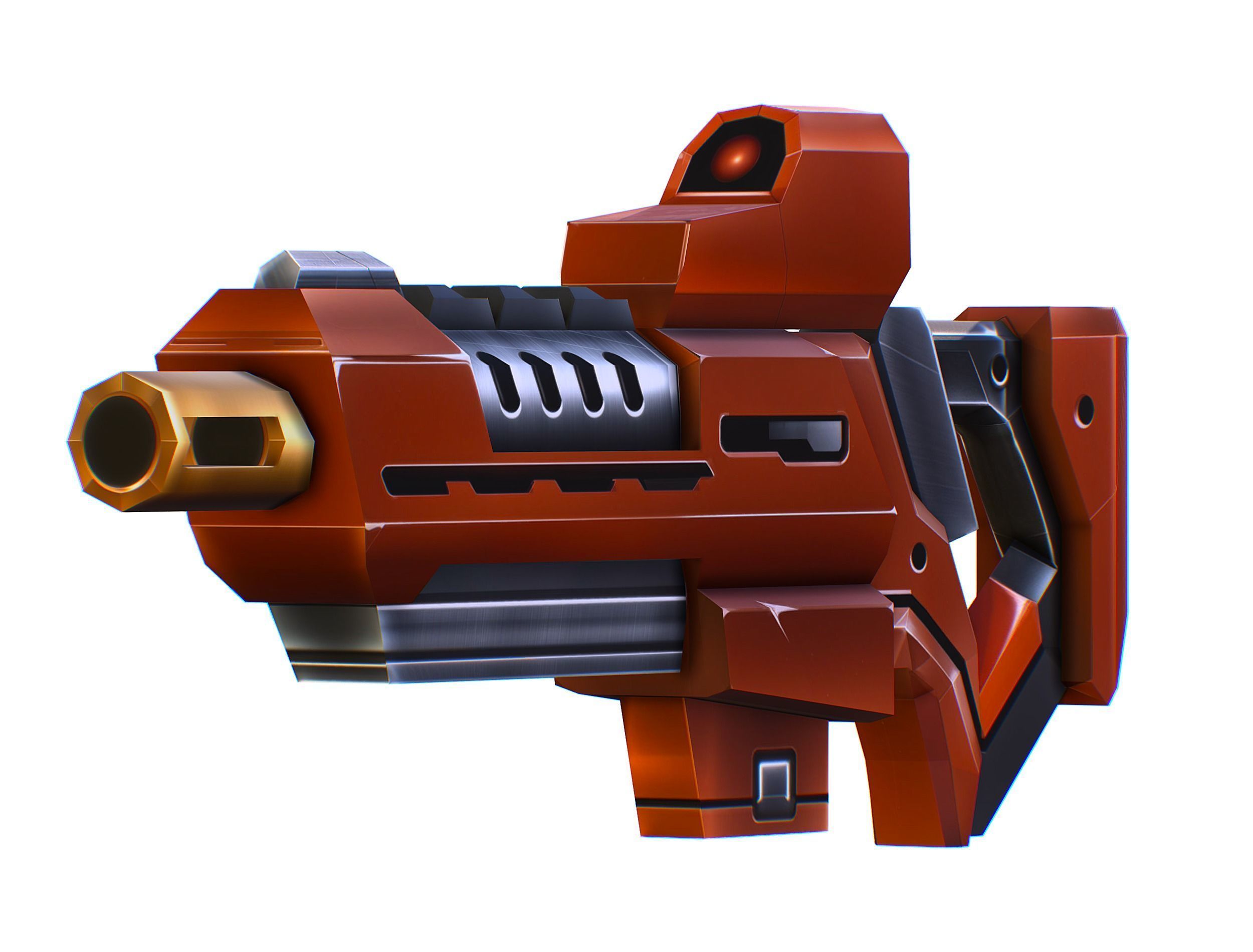 Weapons Set 4 Gun Pistol Assault rifle Sniper rifle machine gun 3D Model Collection_41