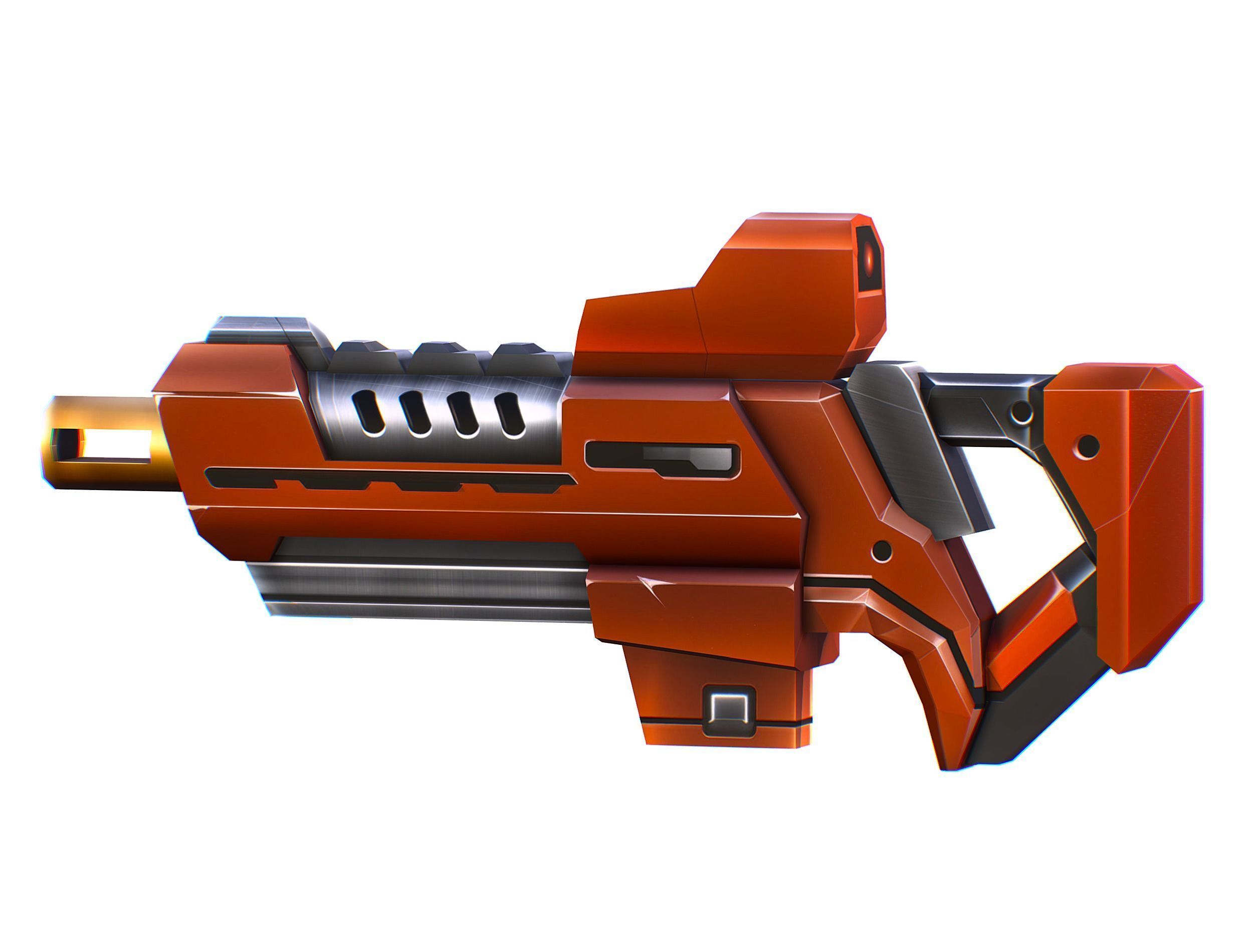 Weapons Set 4 Gun Pistol Assault rifle Sniper rifle machine gun 3D Model Collection_44