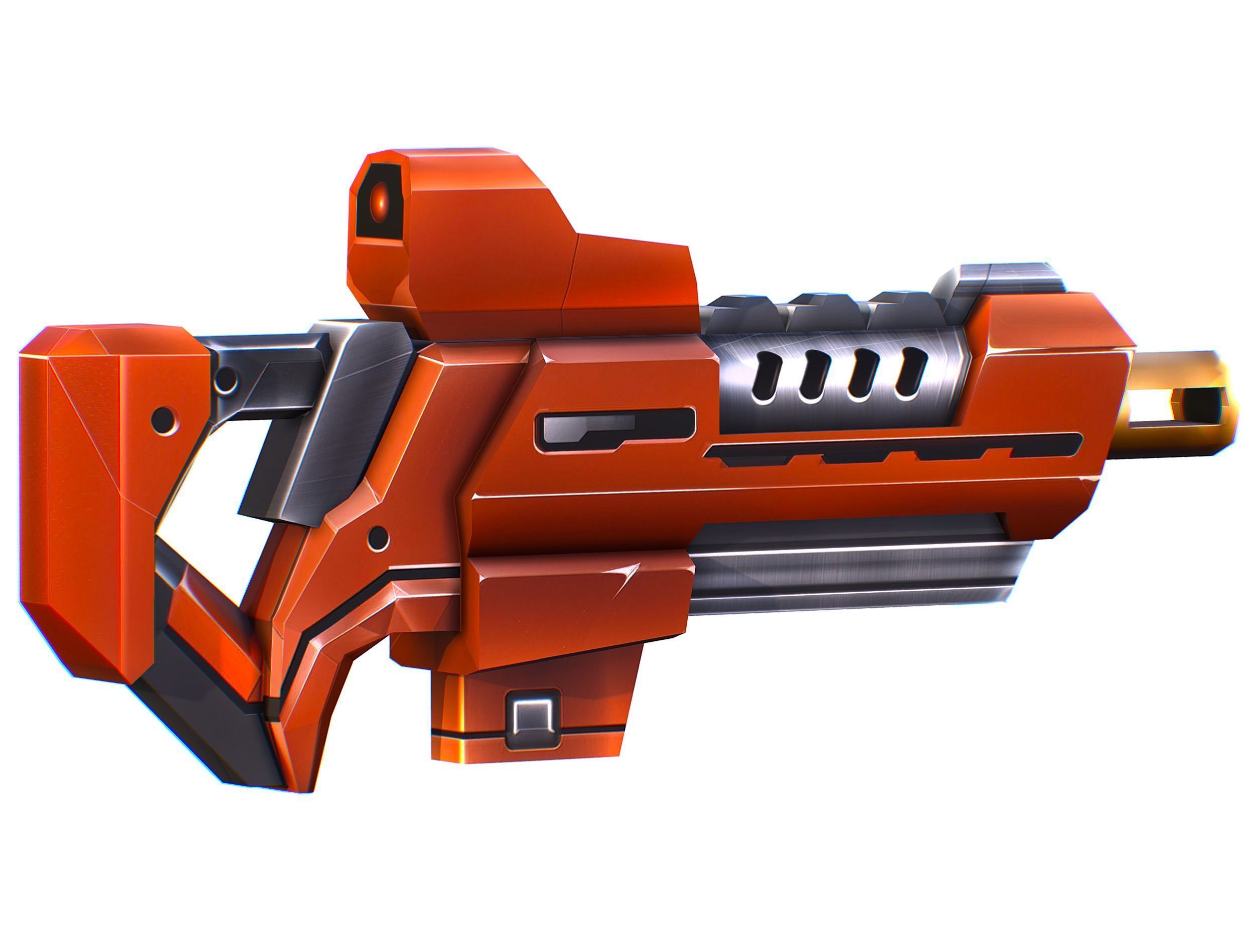 Weapons Set 4 Gun Pistol Assault rifle Sniper rifle machine gun 3D Model Collection_51