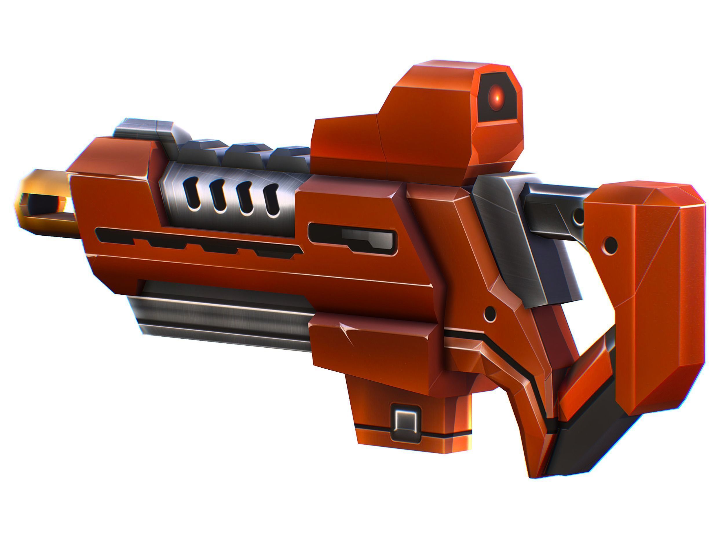 Weapons Set 4 Gun Pistol Assault rifle Sniper rifle machine gun 3D Model Collection_45