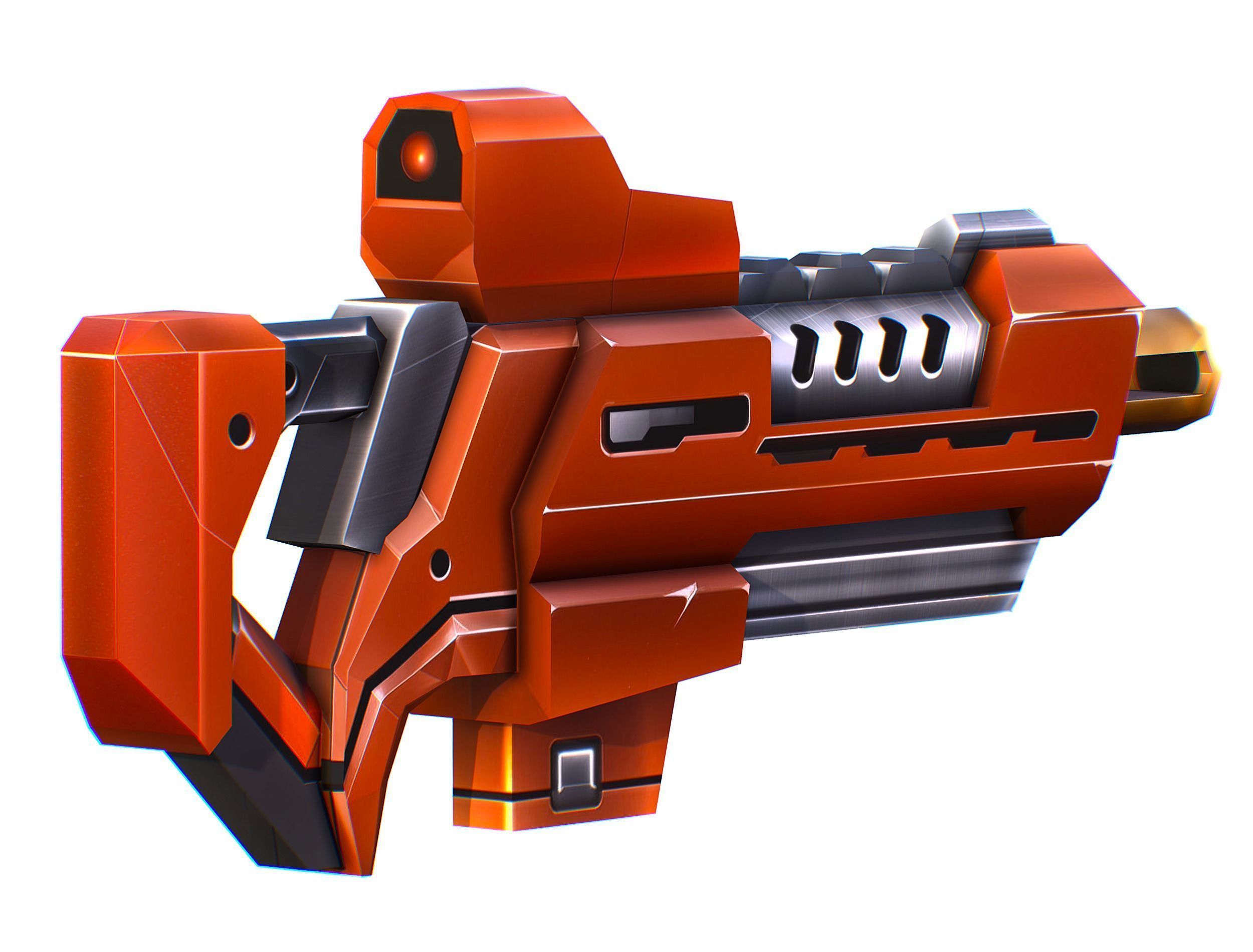 Weapons Set 4 Gun Pistol Assault rifle Sniper rifle machine gun 3D Model Collection_50