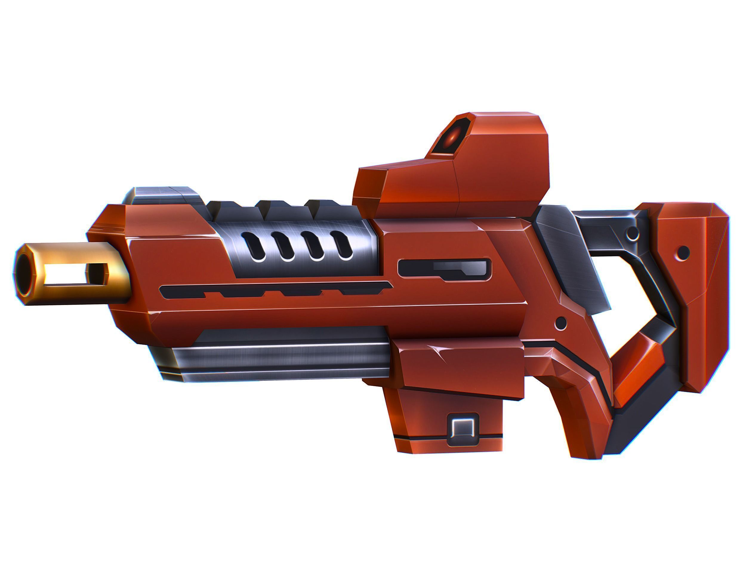 Weapons Set 4 Gun Pistol Assault rifle Sniper rifle machine gun 3D Model Collection_43