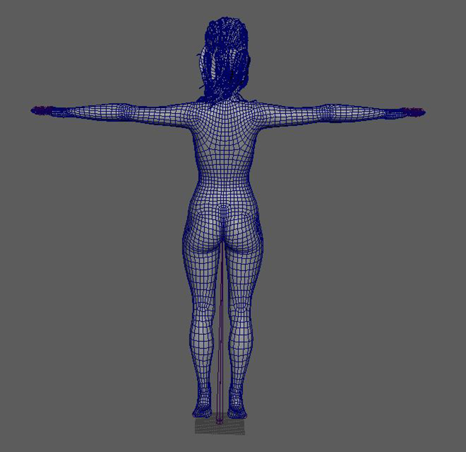 Amy Winehouse 3d model low-poly Low Low-poly 3D model_17