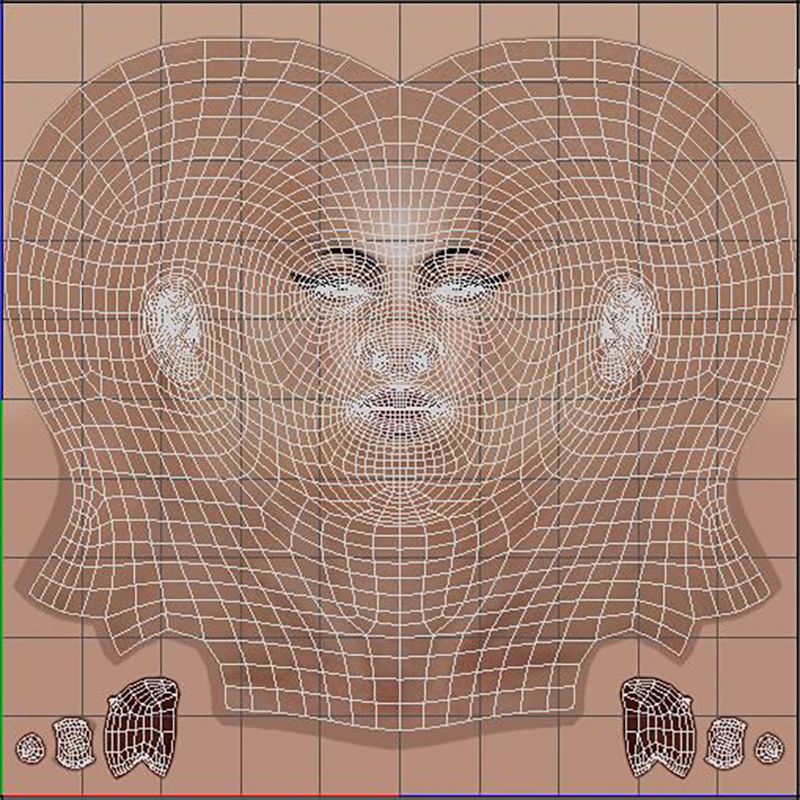 Amy Winehouse 3d model low-poly Low Low-poly 3D model_14