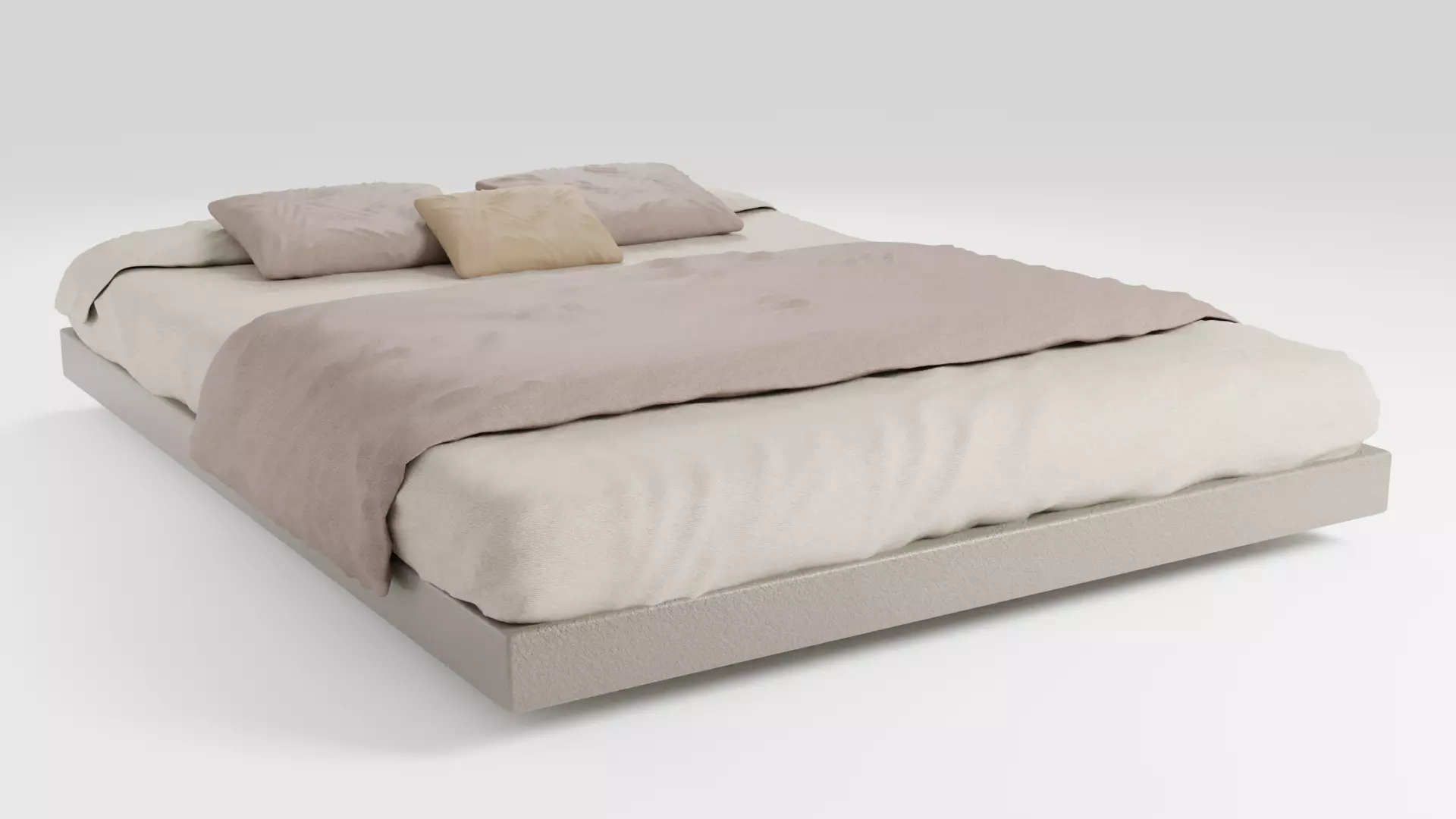A bed with a stylish appearance and a versatile design 3D model_0