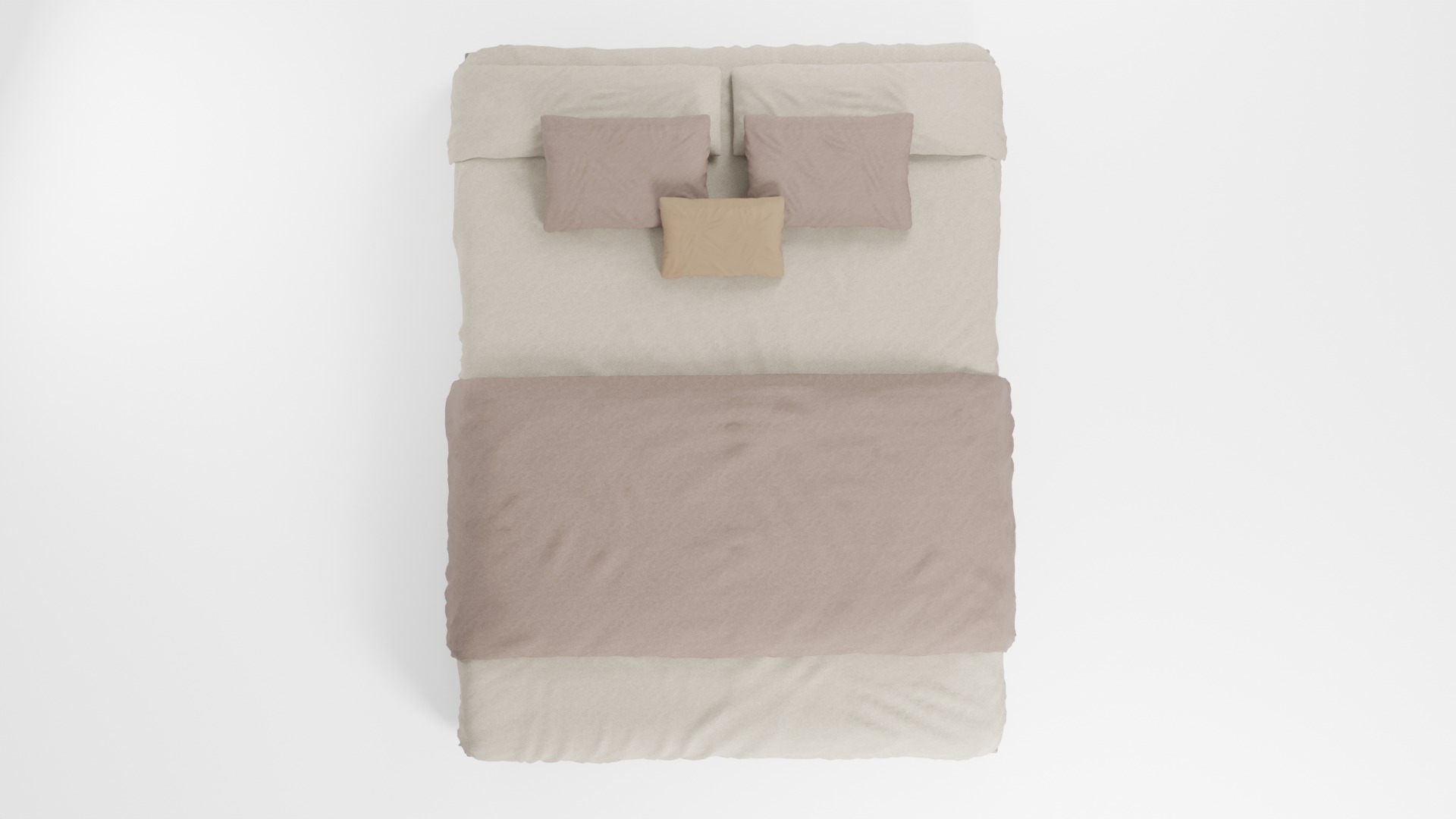 A bed with a stylish appearance and a versatile design 3D model_5