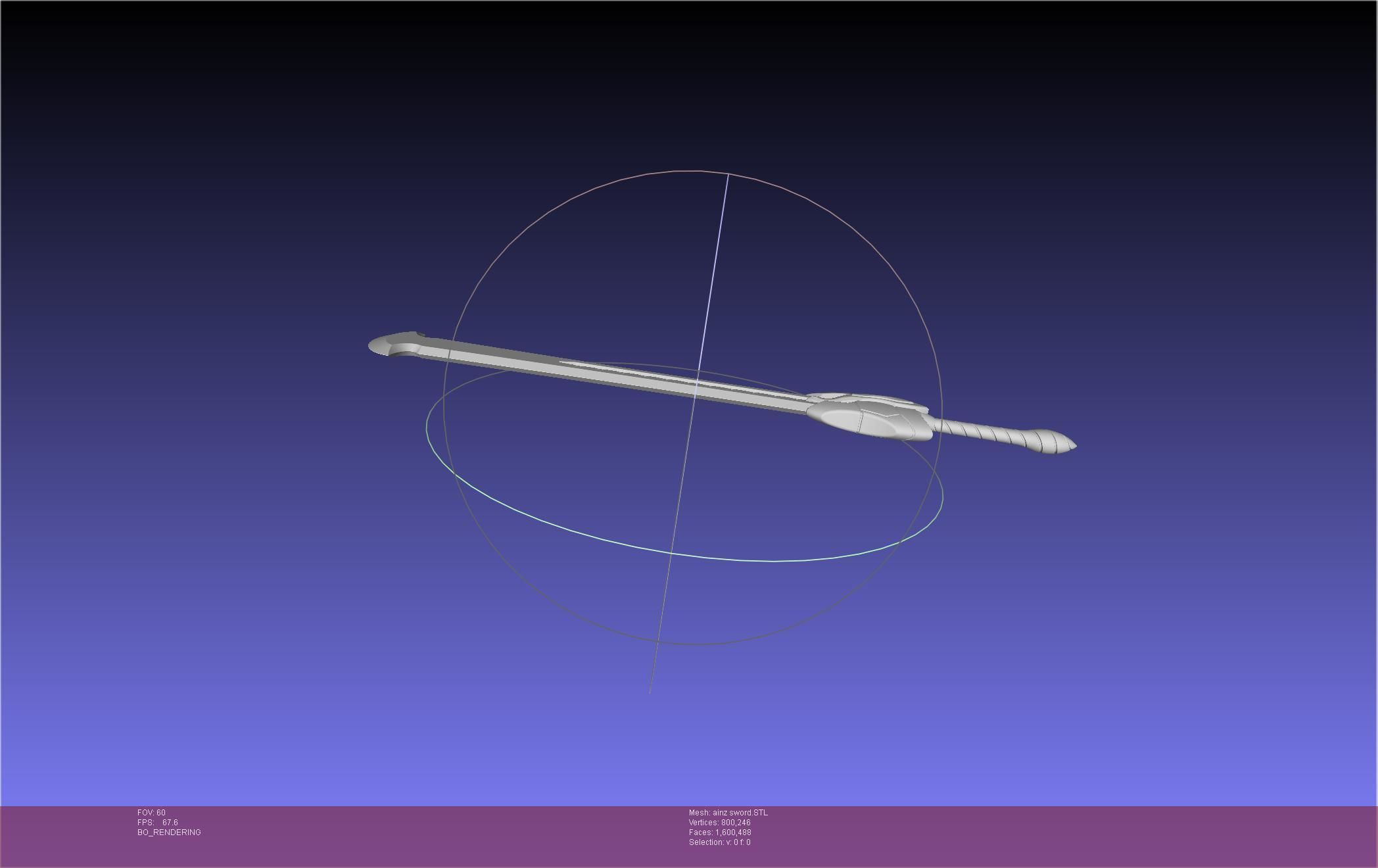 Overlord Ainz Great Sword 3D print model_11