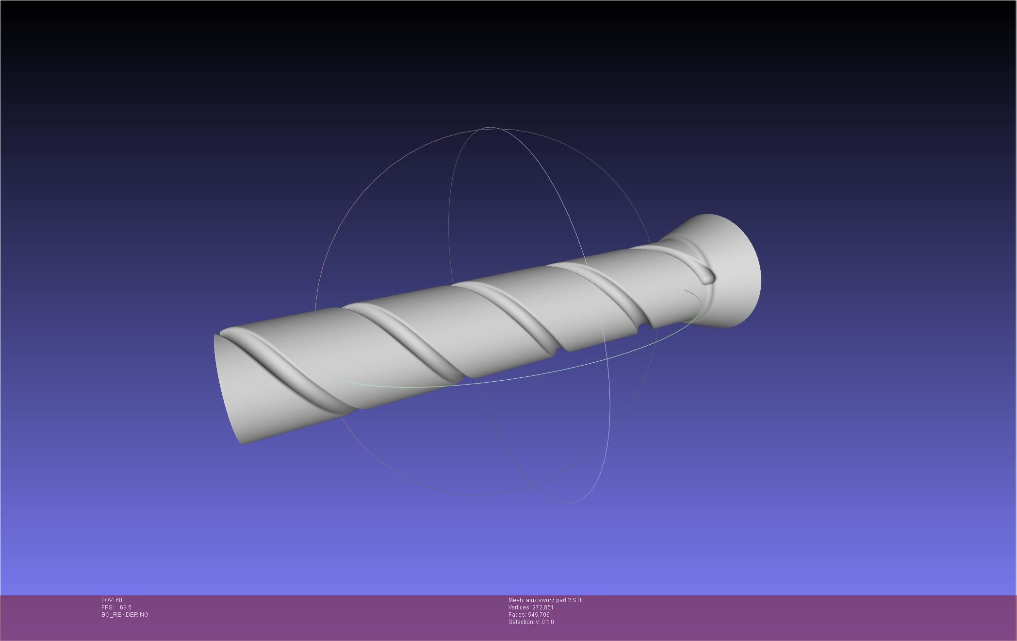 Overlord Ainz Great Sword 3D print model_35