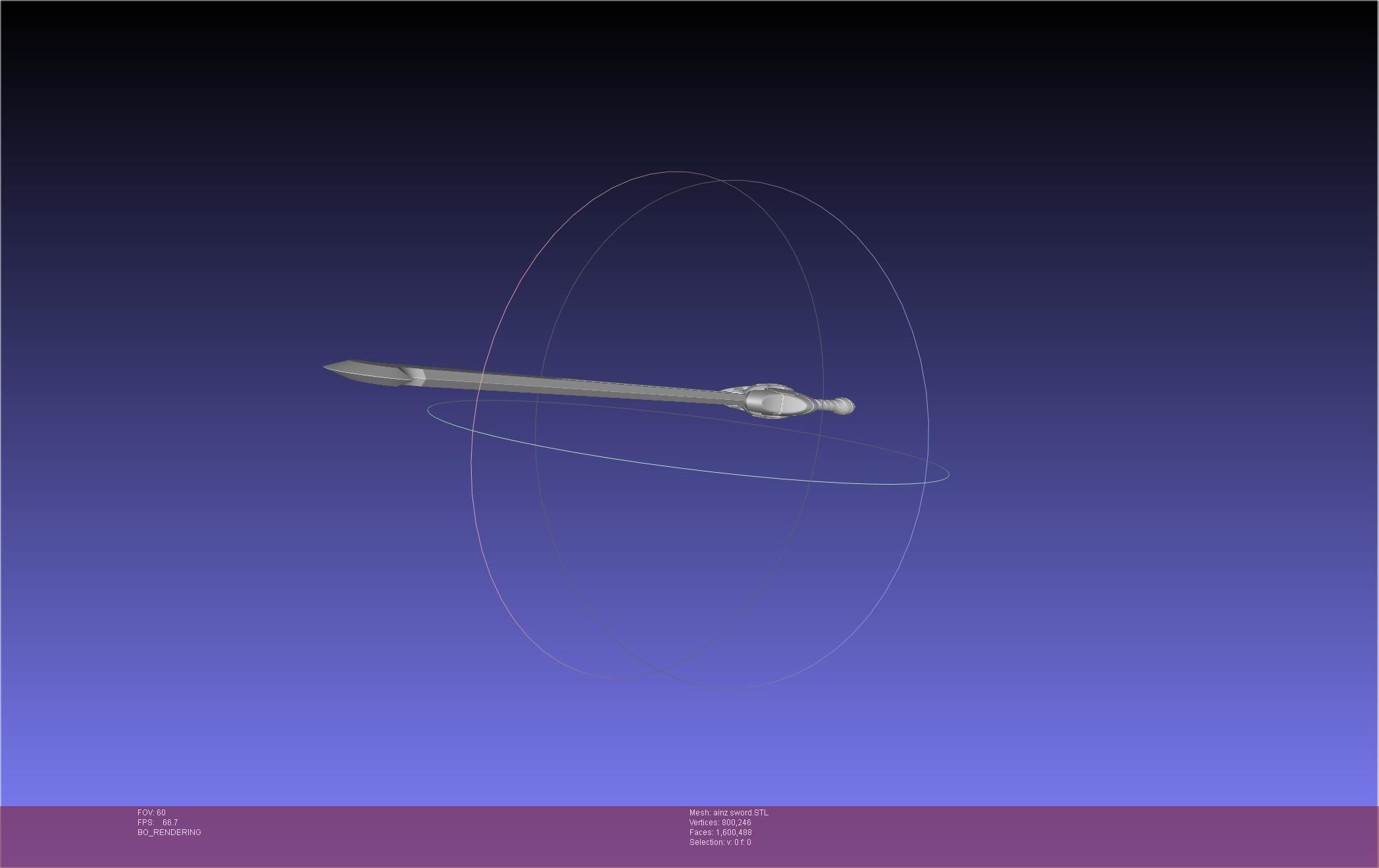 Overlord Ainz Great Sword 3D print model_12