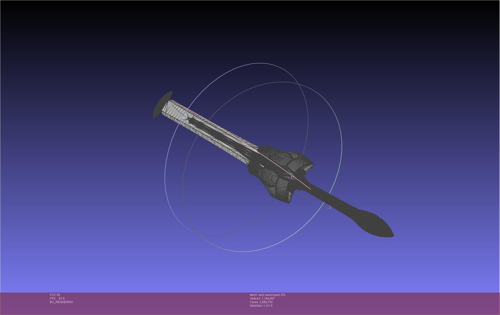 Overlord Ainz Great Sword 3D print model_89