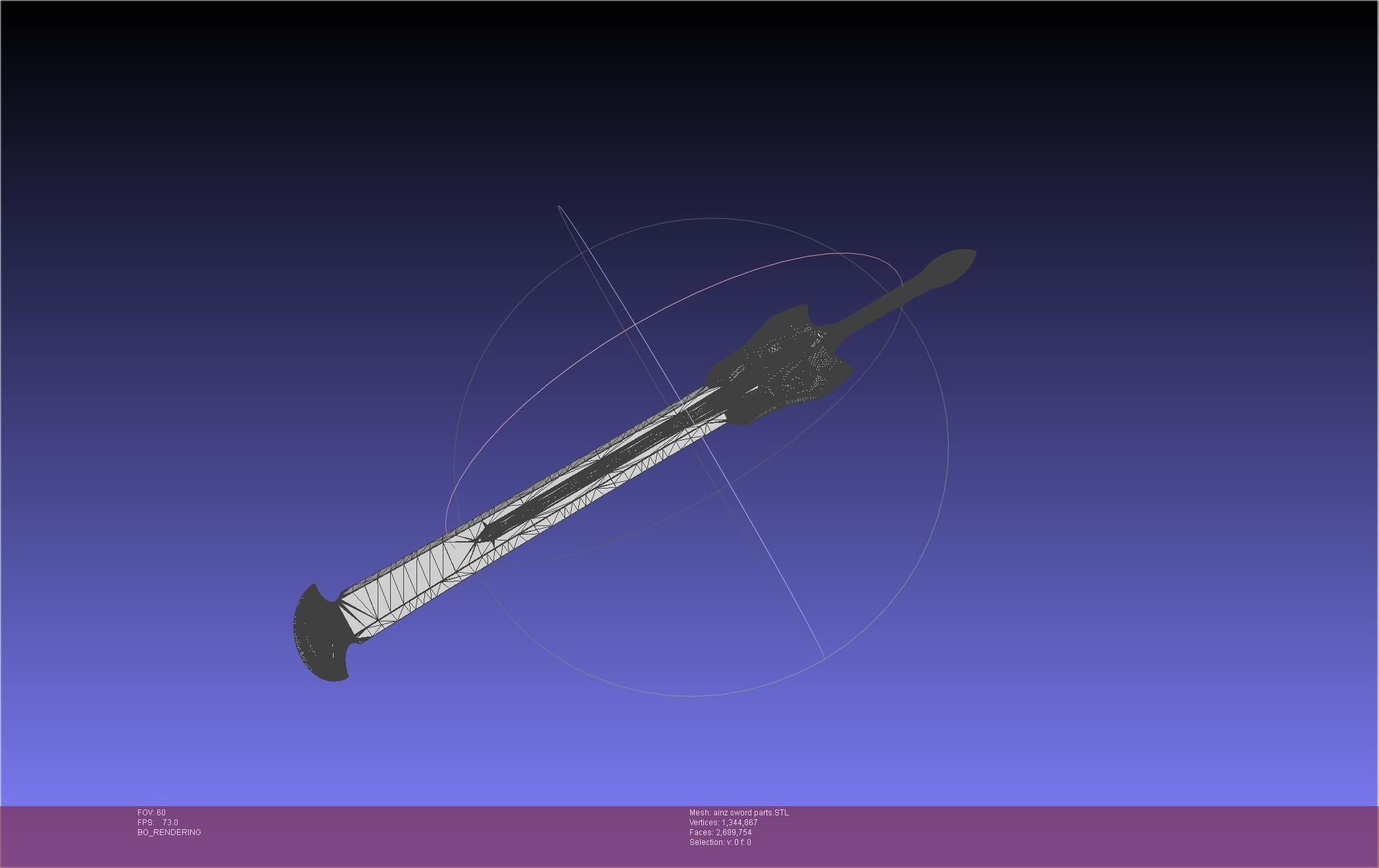 Overlord Ainz Great Sword 3D print model_85