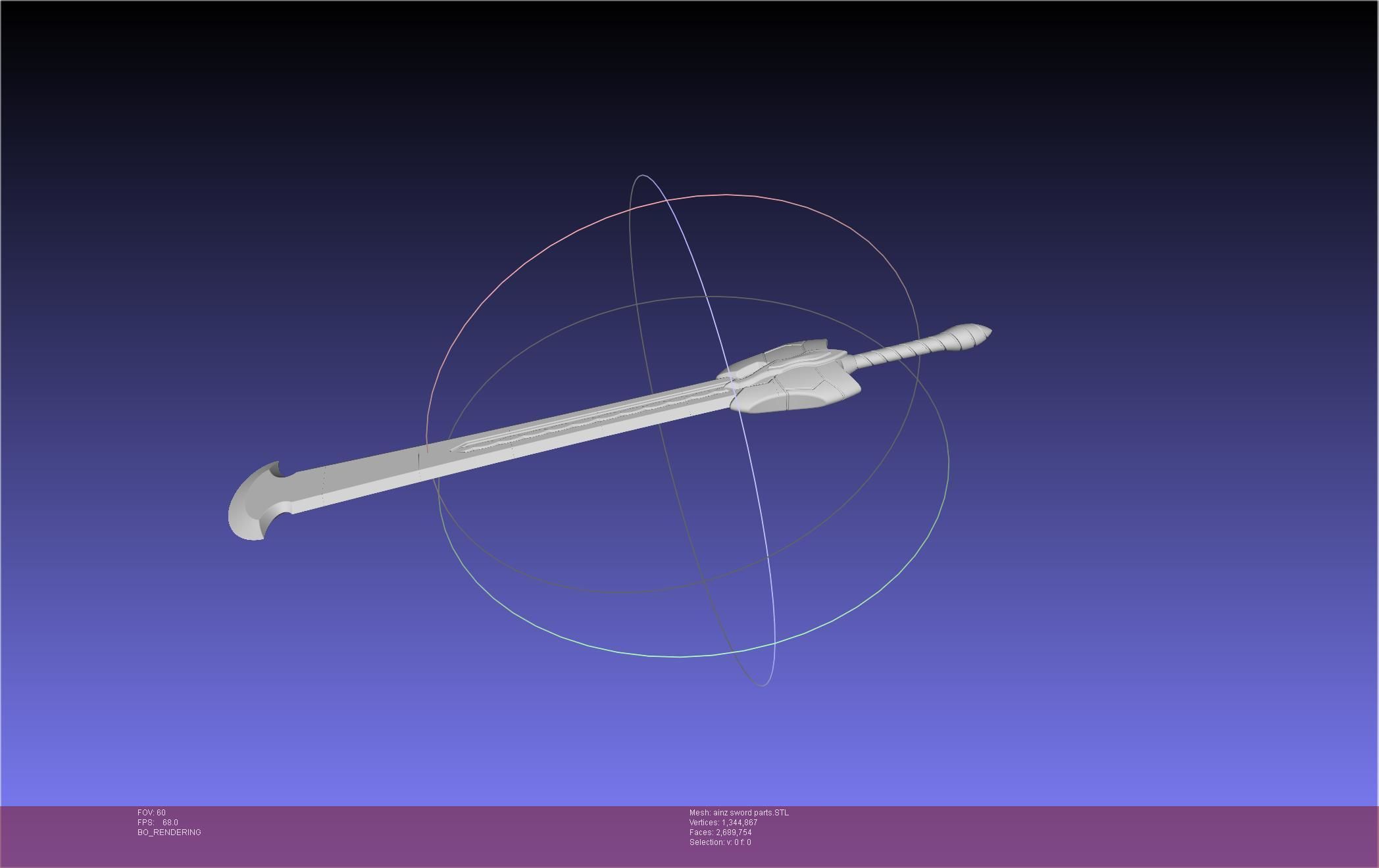 Overlord Ainz Great Sword 3D print model_84