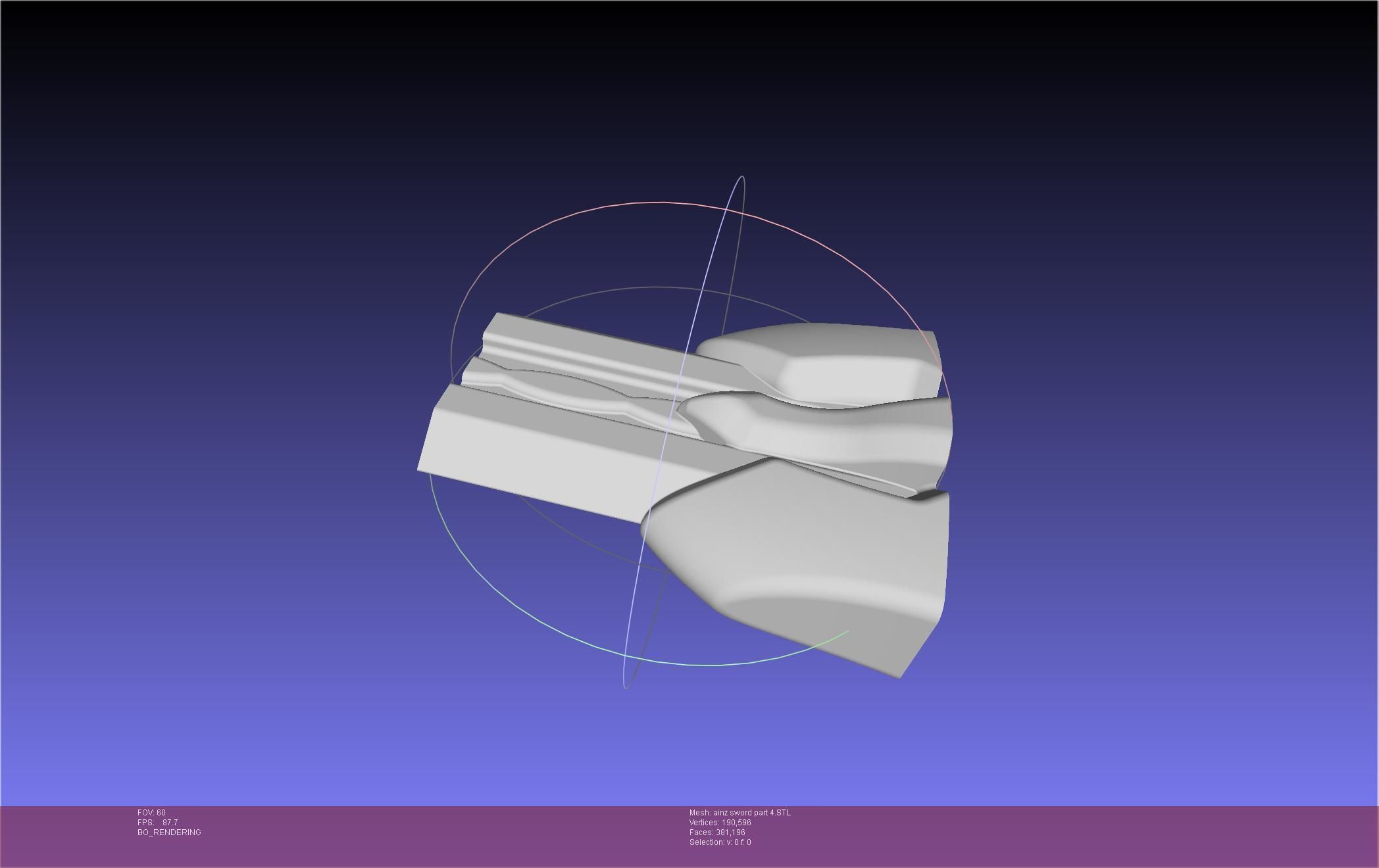 Overlord Ainz Great Sword 3D print model_50