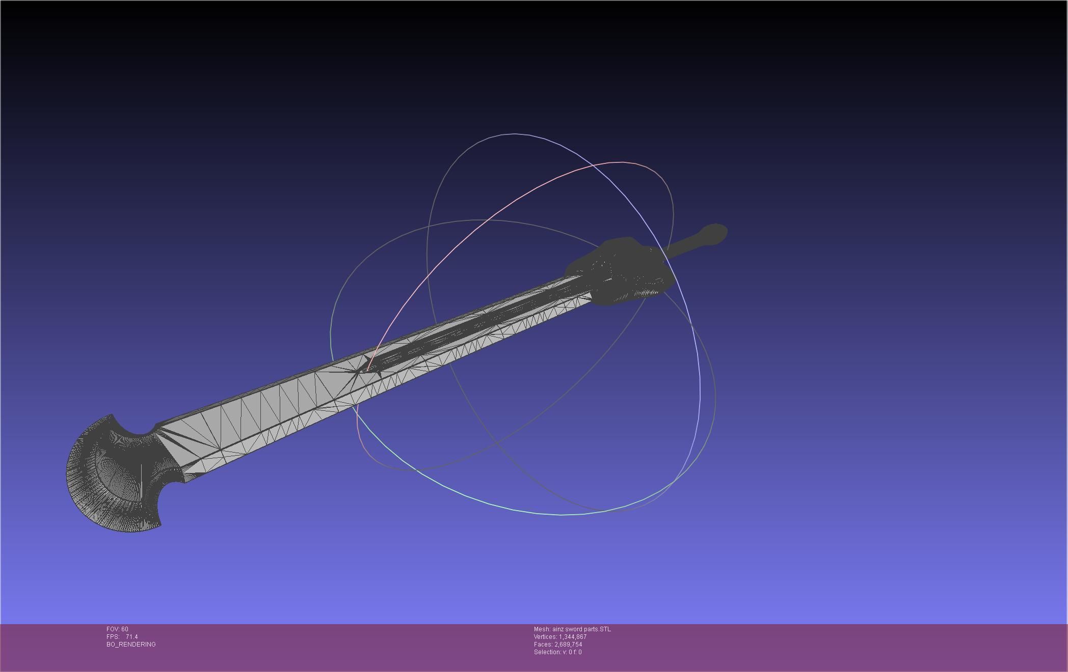 Overlord Ainz Great Sword 3D print model_87