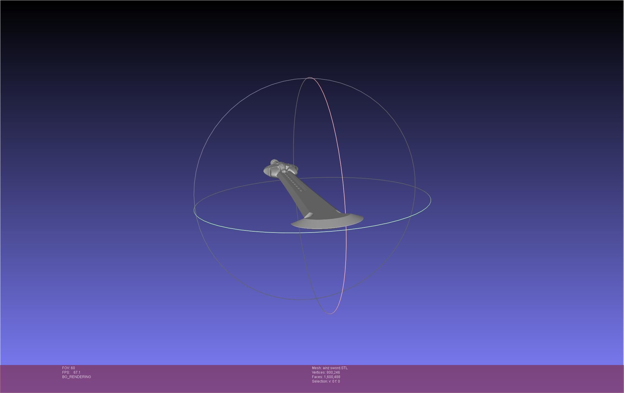 Overlord Ainz Great Sword 3D print model_13