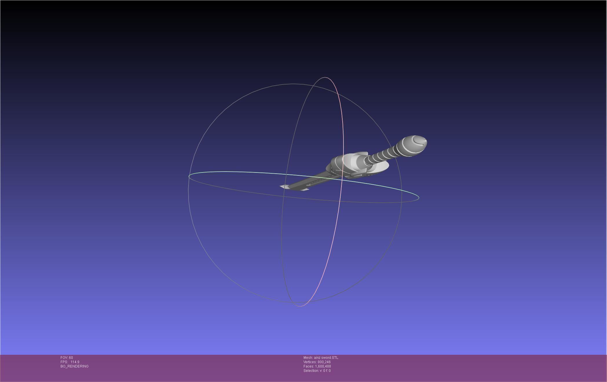 Overlord Ainz Great Sword 3D print model_18