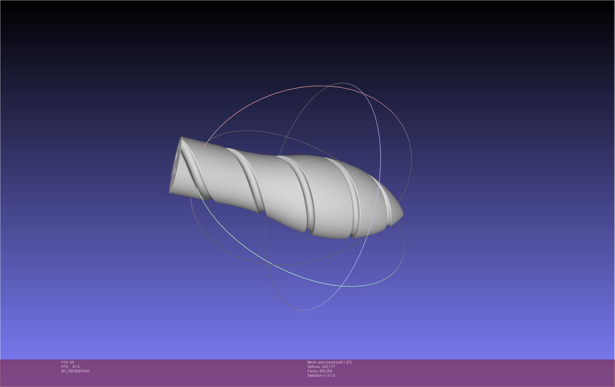 Overlord Ainz Great Sword 3D print model_29