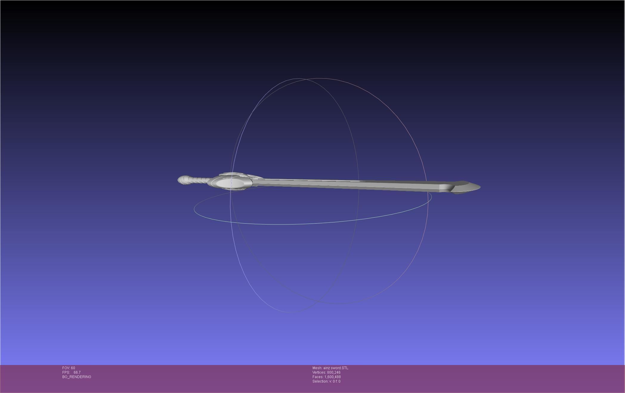 Overlord Ainz Great Sword 3D print model_14