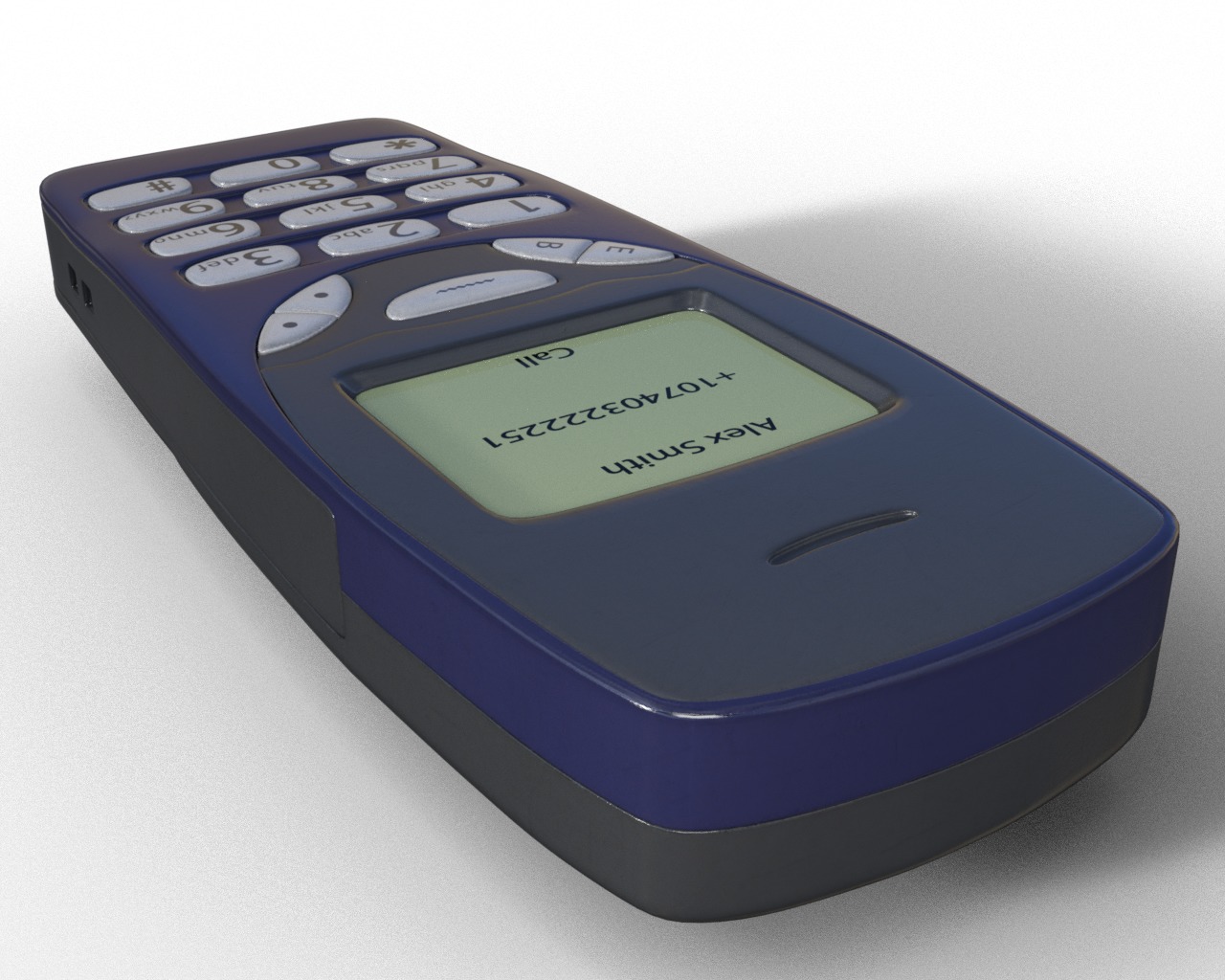 Old 90s Gadgets Mobile Phone Hand Held Gaming Device Digital Pet Low-poly 3D model_11