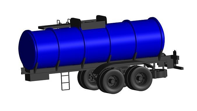WATER TANK Trailer 3D model