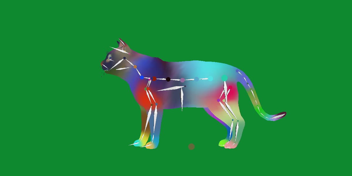 Turkish Angora Cat Low-poly 3D model_27