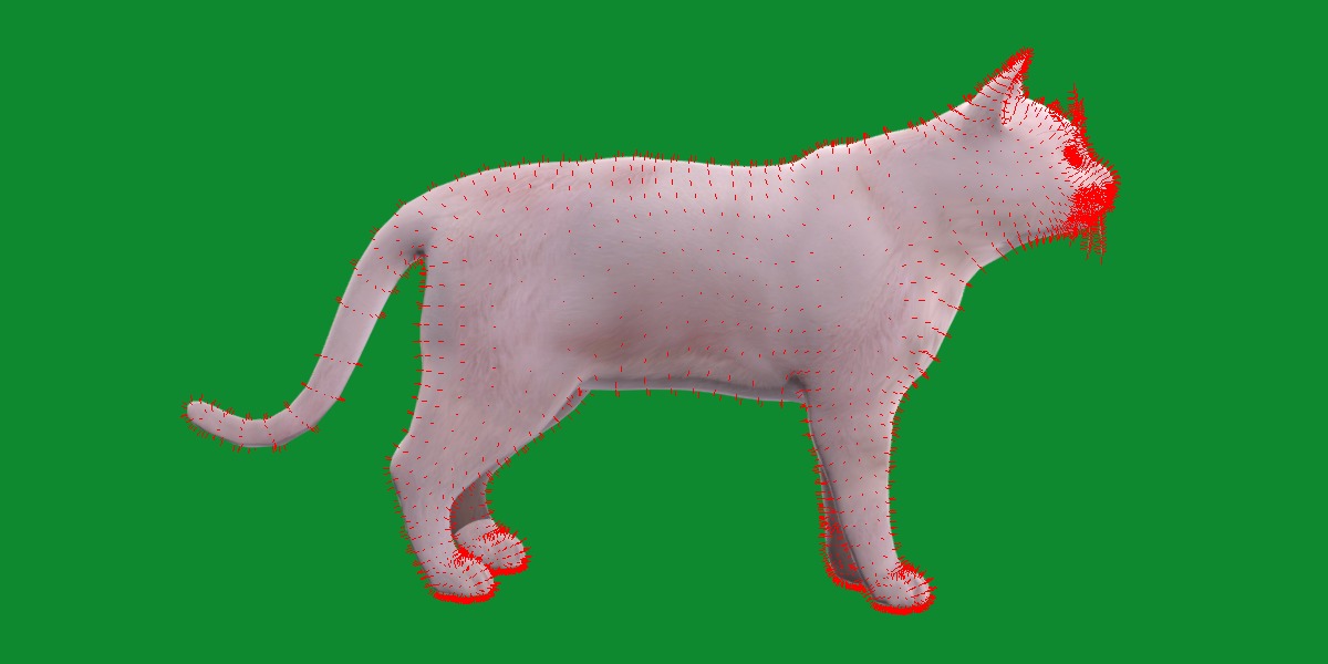 Turkish Angora Cat Low-poly 3D model_15