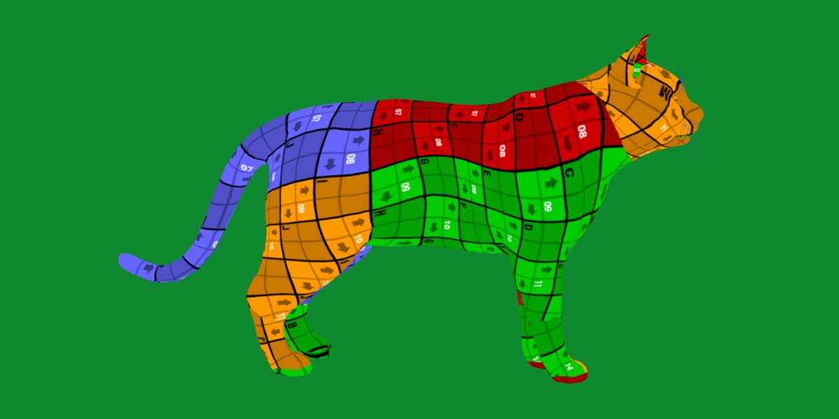 Turkish Angora Cat Low-poly 3D model_18