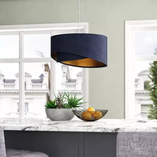 Metal white Light Drum Pendant NCVO1017 3D model