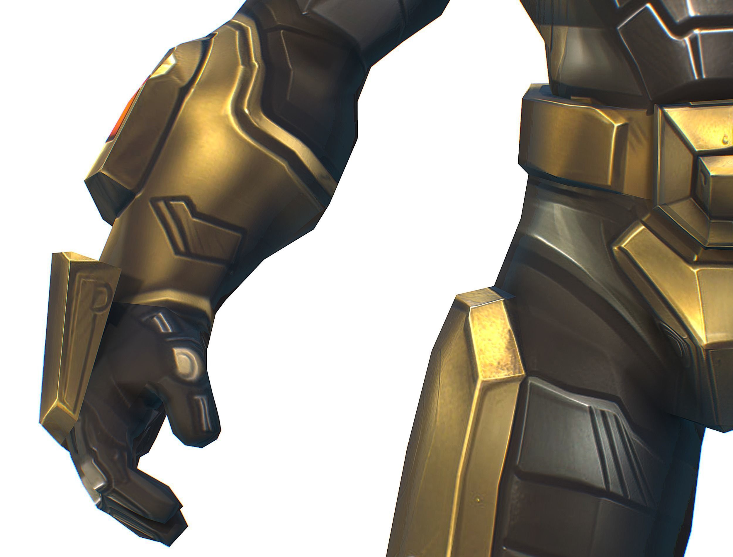 Cartoon Sci-Fi Cyborg Drone Trooper Bandit Low-poly 3D model_18