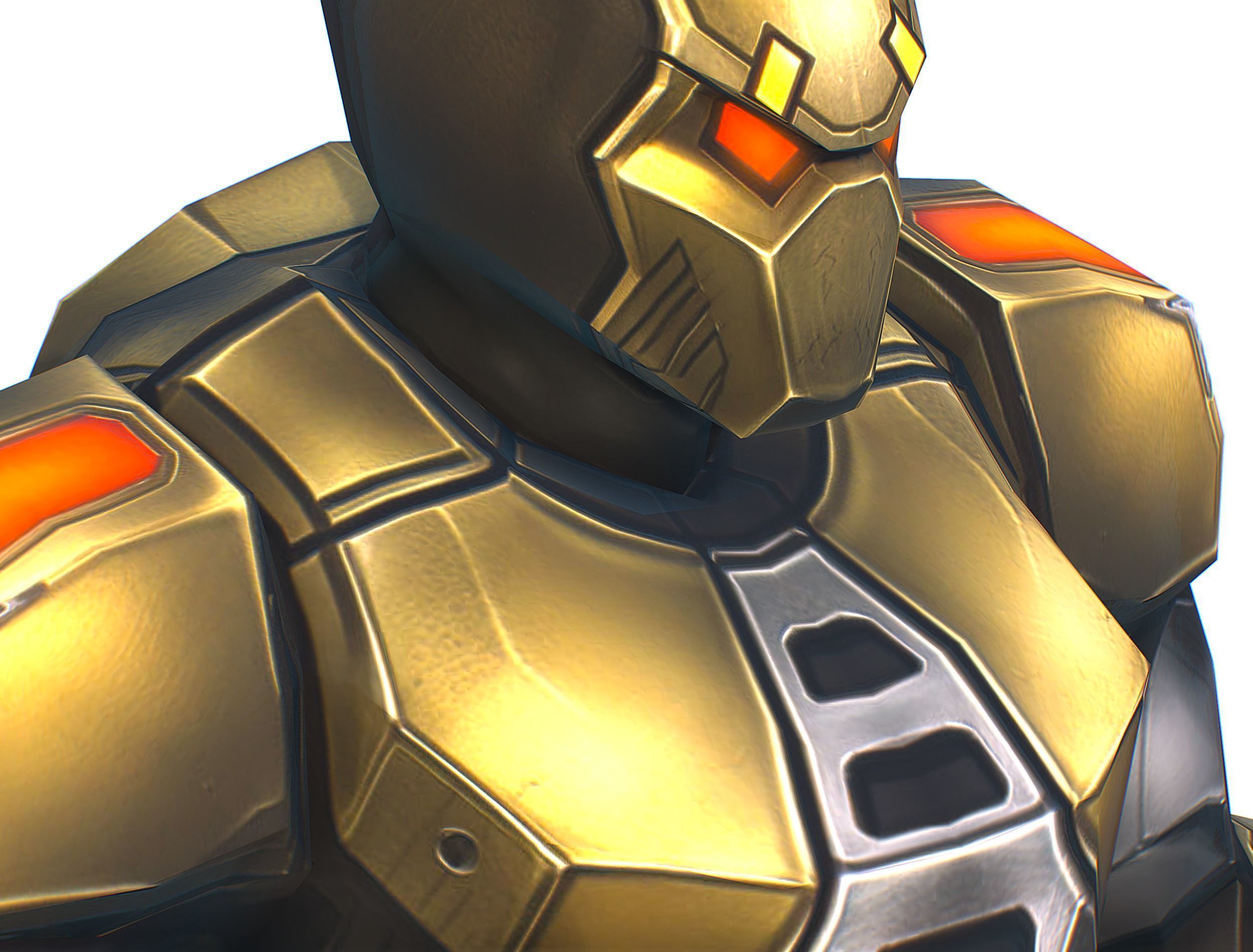 Cartoon Sci-Fi Cyborg Drone Trooper Bandit Low-poly 3D model_36