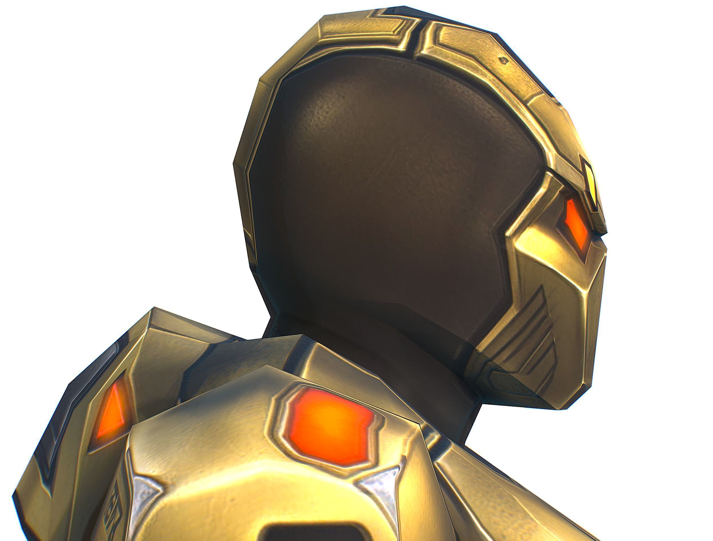 Cartoon Sci-Fi Cyborg Drone Trooper Bandit Low-poly 3D model_31