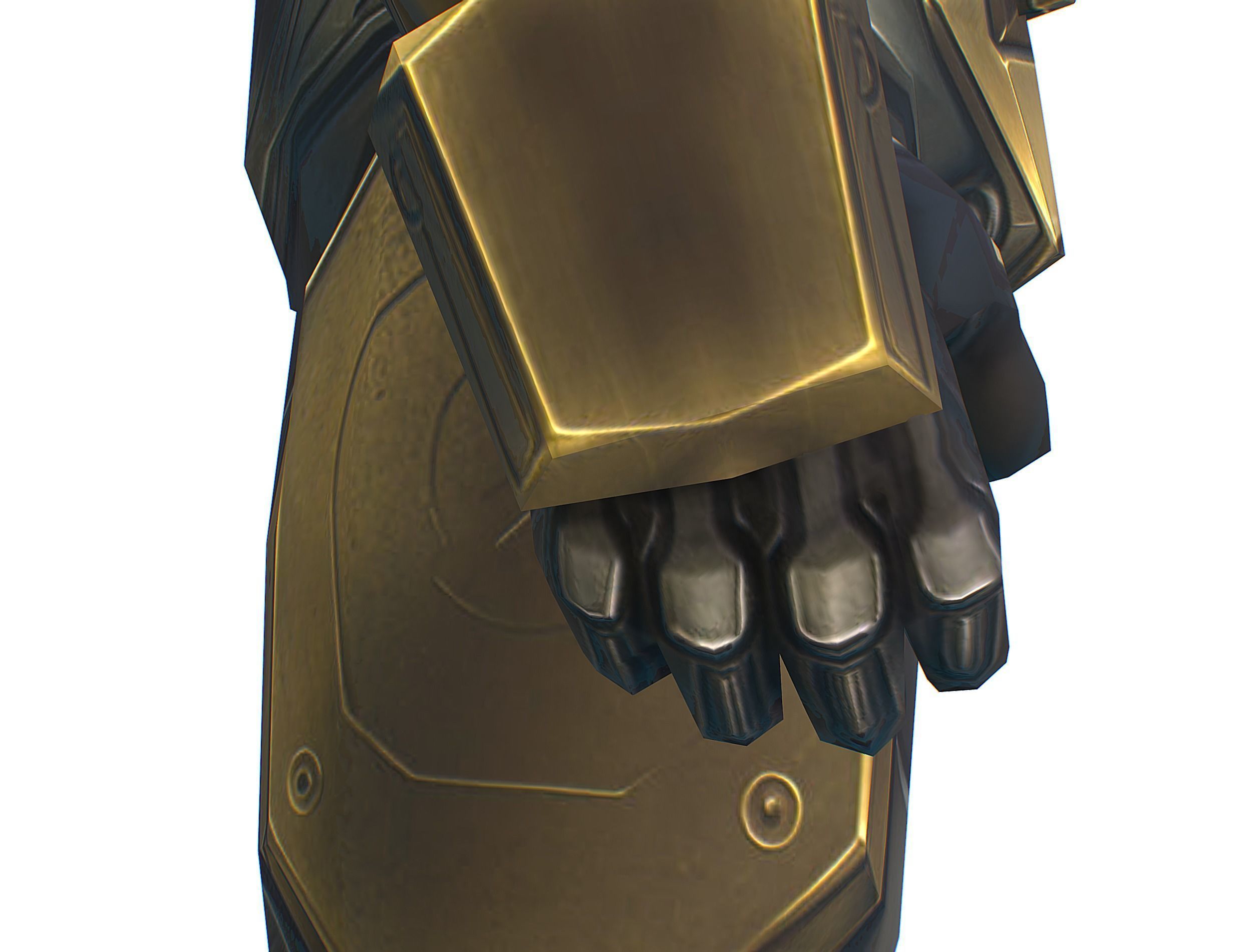 Cartoon Sci-Fi Cyborg Drone Trooper Bandit Low-poly 3D model_34