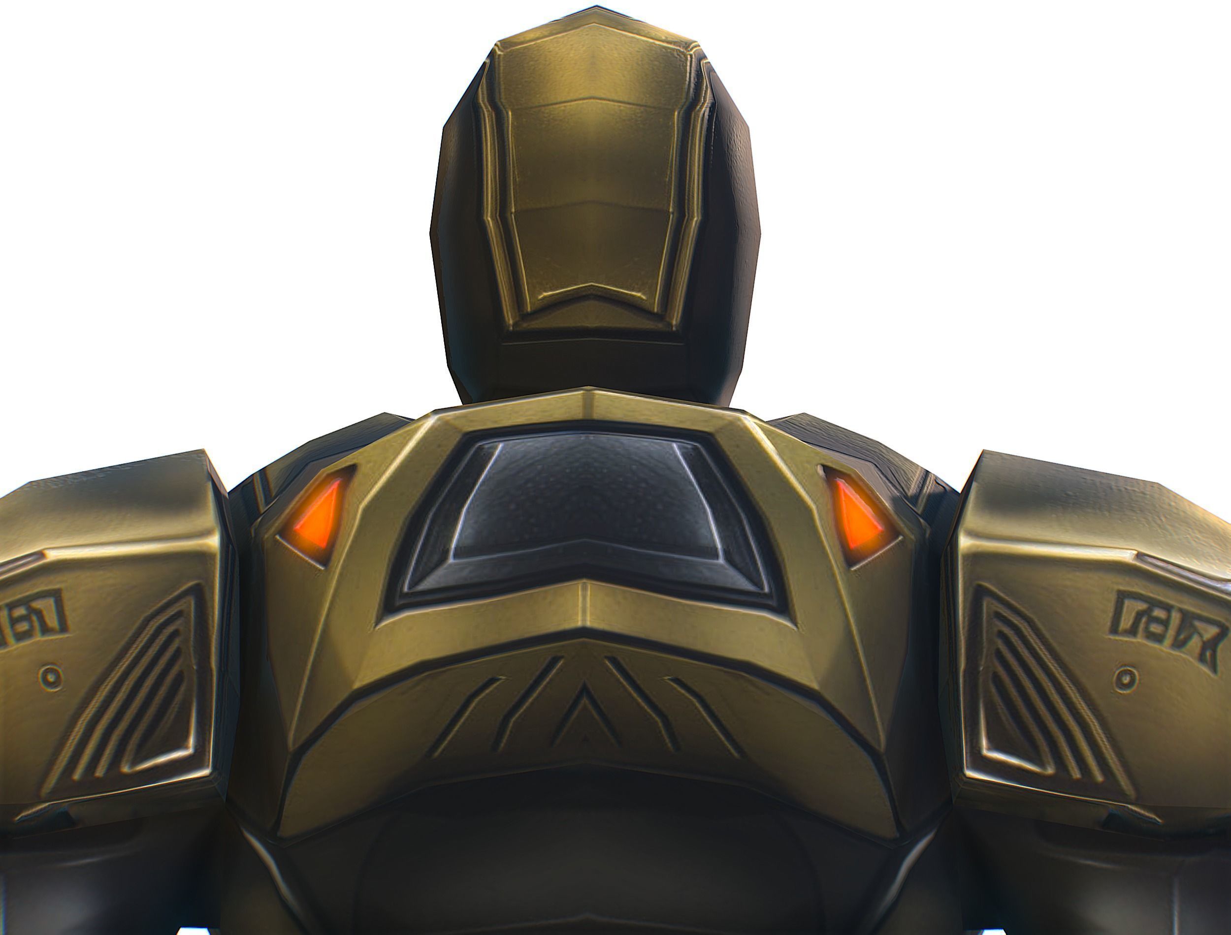 Cartoon Sci-Fi Cyborg Drone Trooper Bandit Low-poly 3D model_23